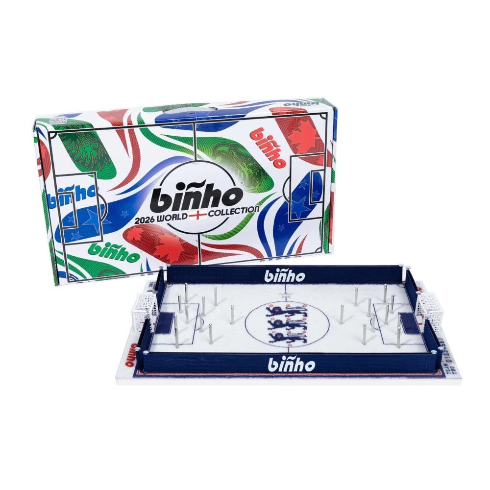 Binho Classic: England Edition 2 Player Tabletop Pinball Soccer Game