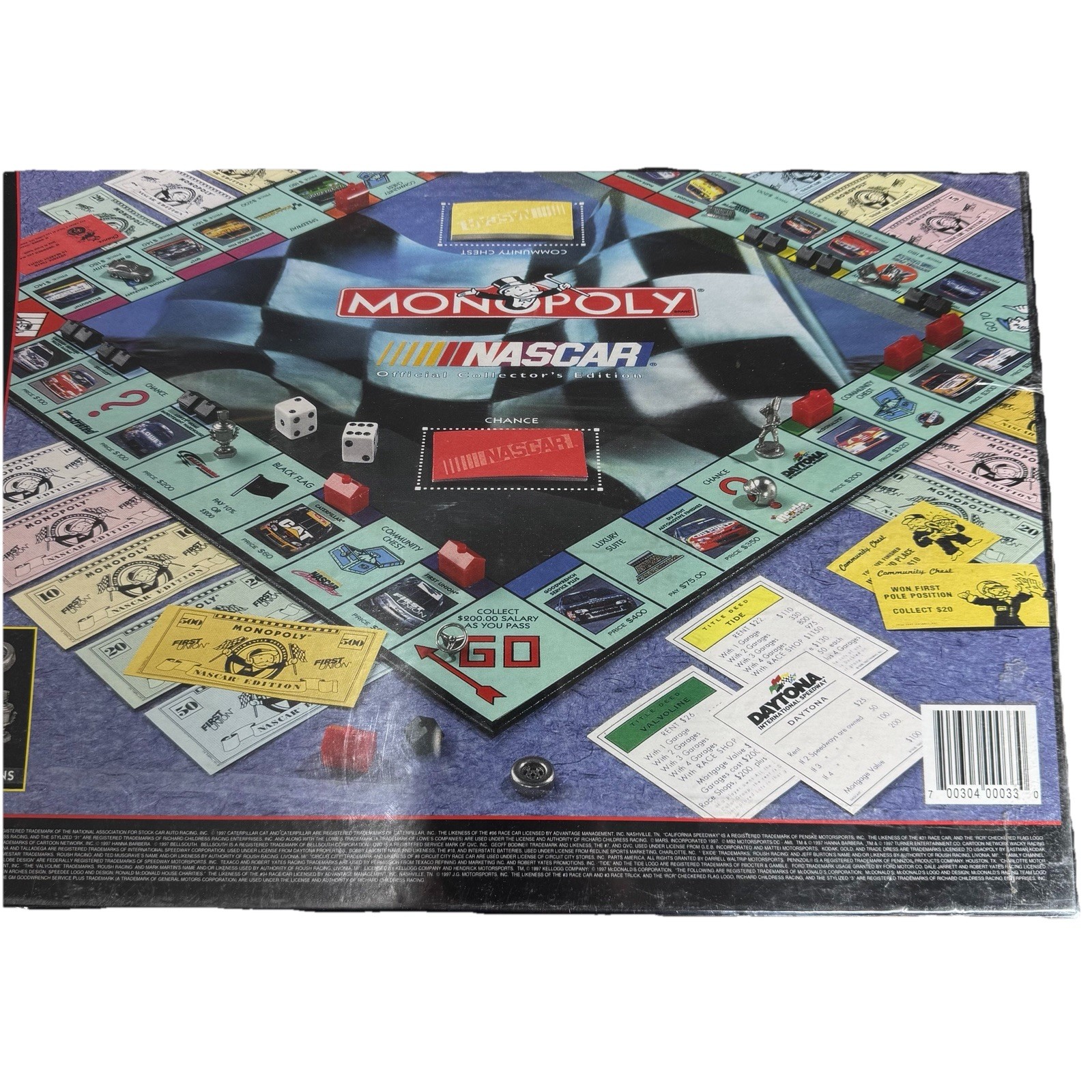Monopoly – NASCAR Official Collector’s Edition – Factory Sealed 1997 Parker Bros