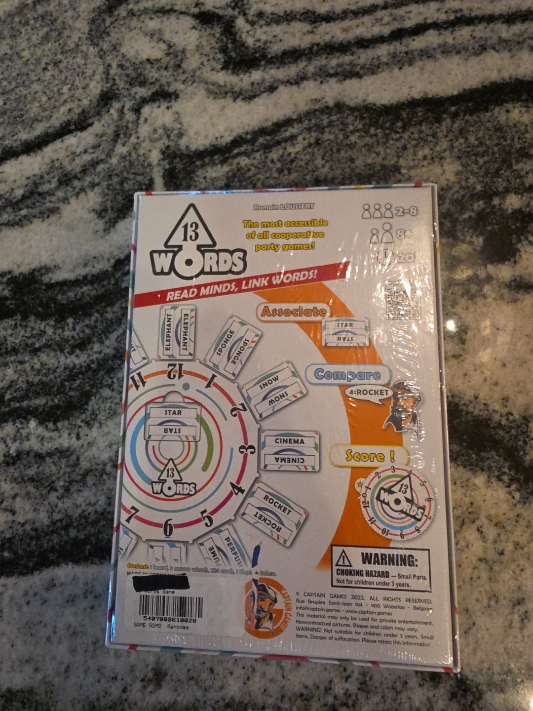 New In Box Sealed – 13 Words – Romain Lousset Captain Games Age 8 Plus