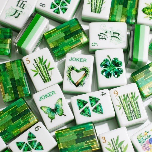 Forest Wizard Pearls Mahjong Set Of Tiles American Mahjong Mahj Oh My Line Set