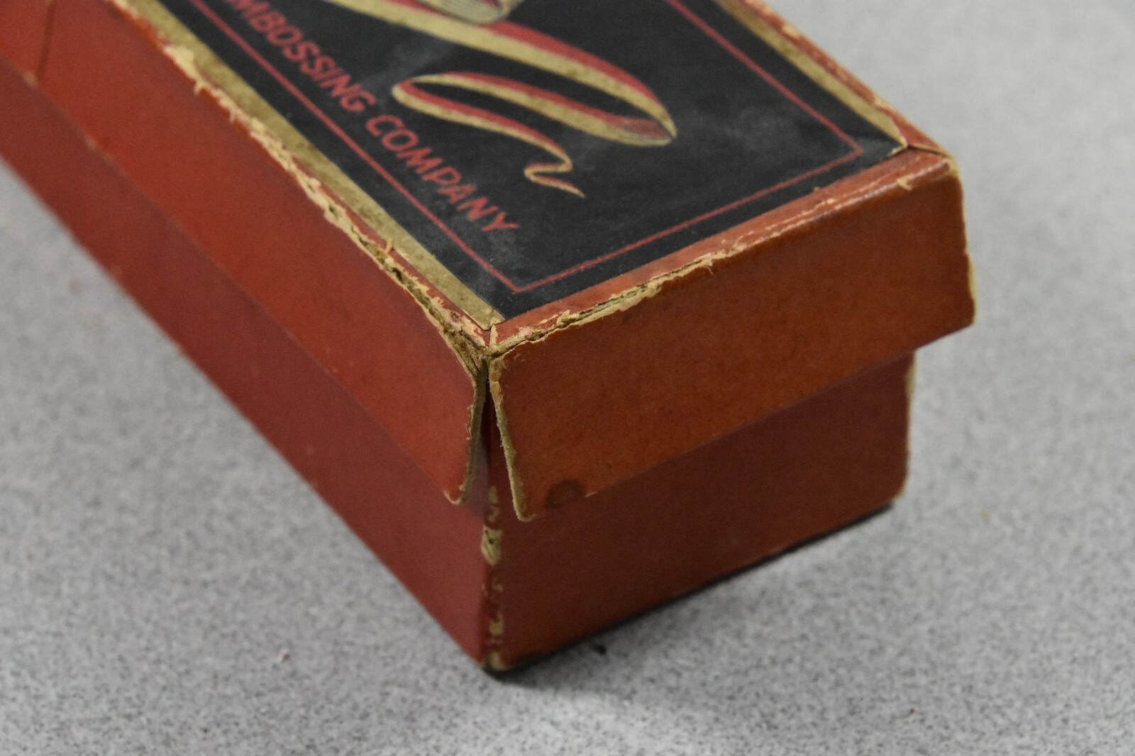 Vintage Patriotic USA Flag Embossed Dominos Game in Original Box – Incomplete 20