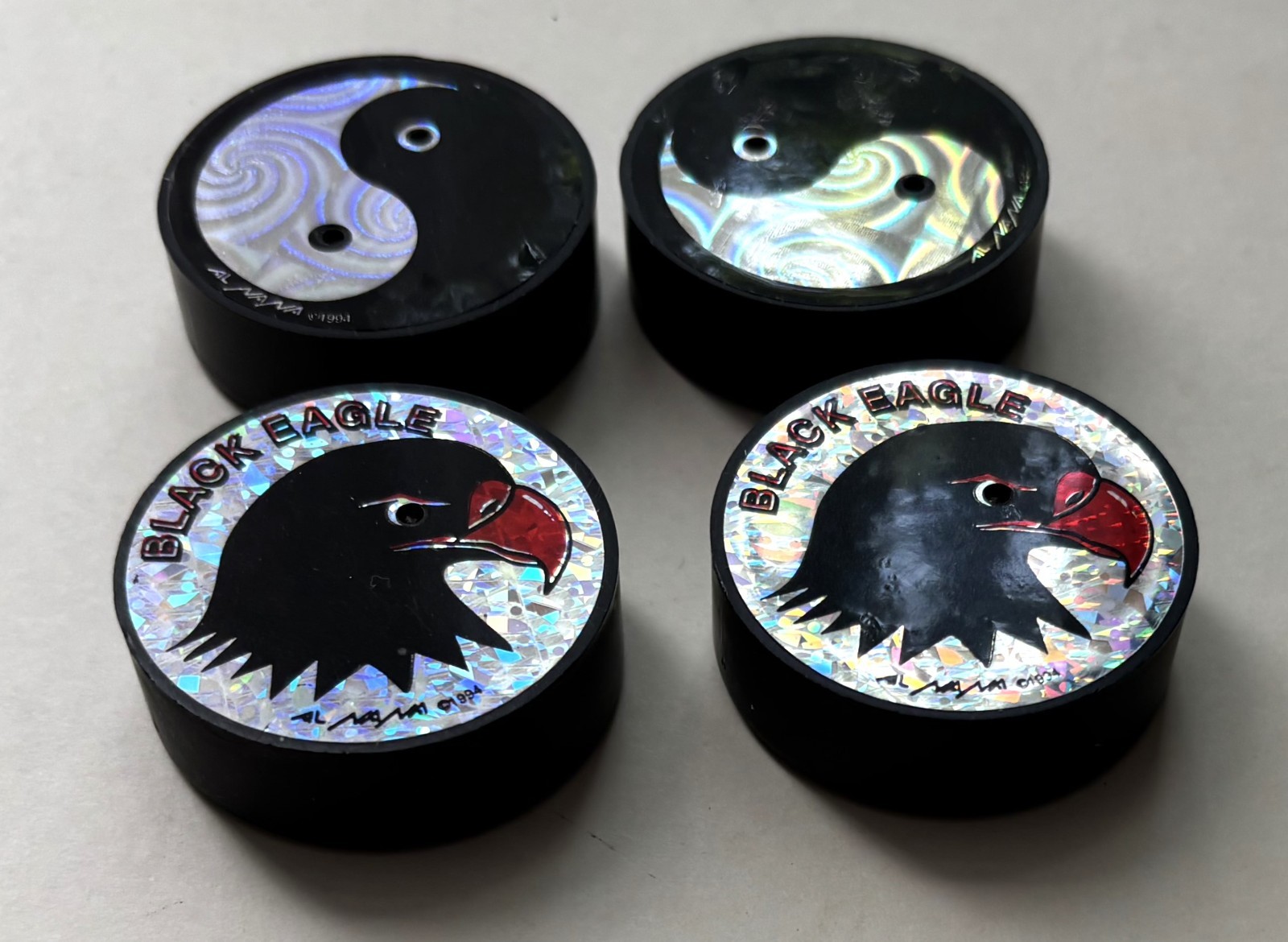 4 YING YANG BLACK EAGLE 5 each THUNDER SLAMMERS VINTAGE NEW 1990’s NO USE