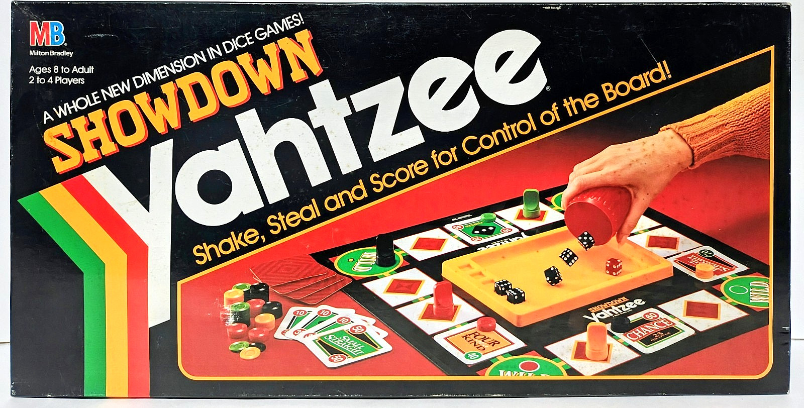 Showdown Yahtzee – Milton Bradley Board Game – Complete – Vintage 1991