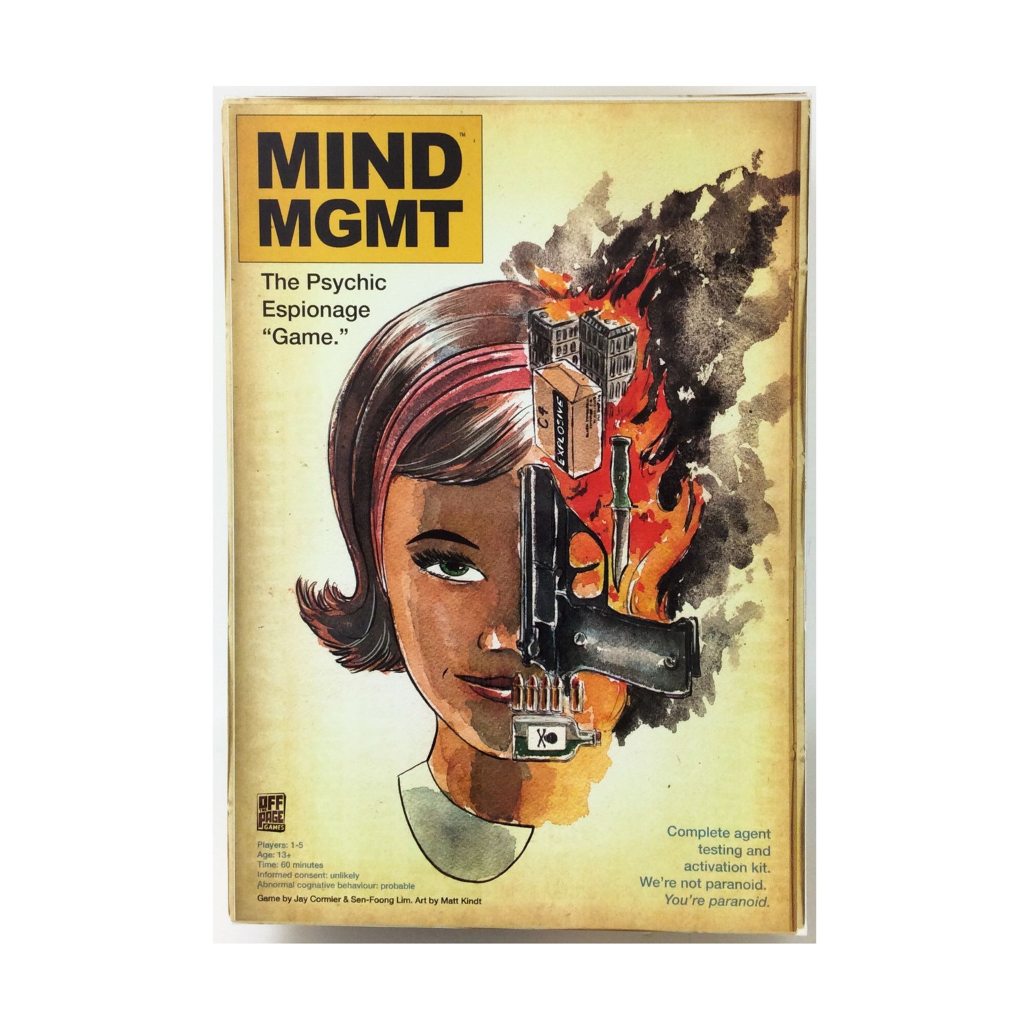 Off the Page Boxed Game Mind MGMT (Kickstarter Deluxe Ed) Box VG+/NM