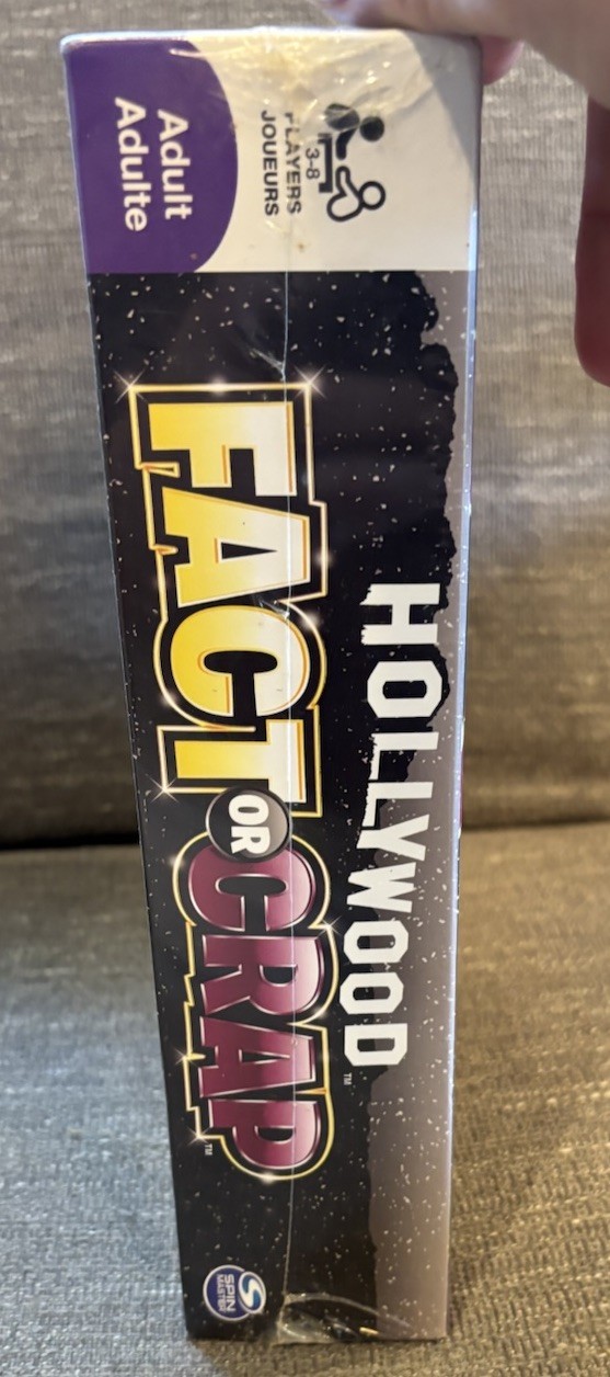 Hollywood Fact Or Crap Celebrity Trivia With Attitude Adult Board Game Sealed