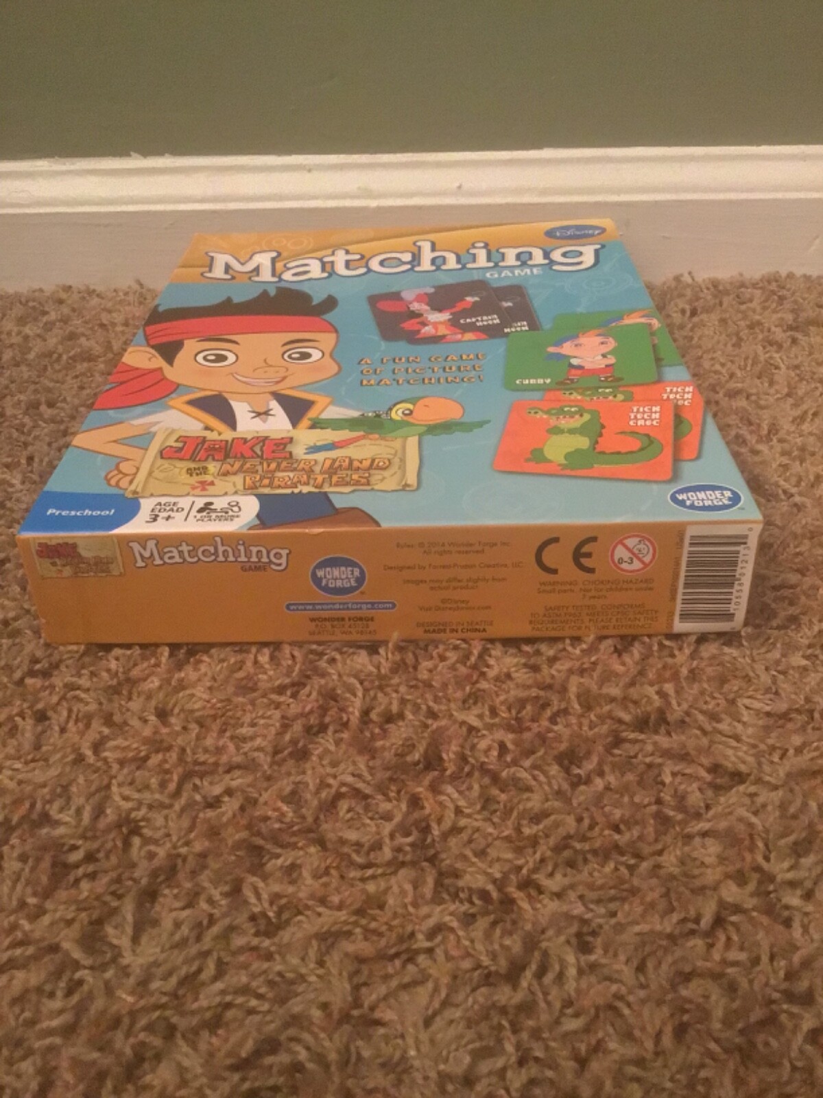 2014 Wonder Forge Disney Jake & The Never Land Pirates Matching Game Complete