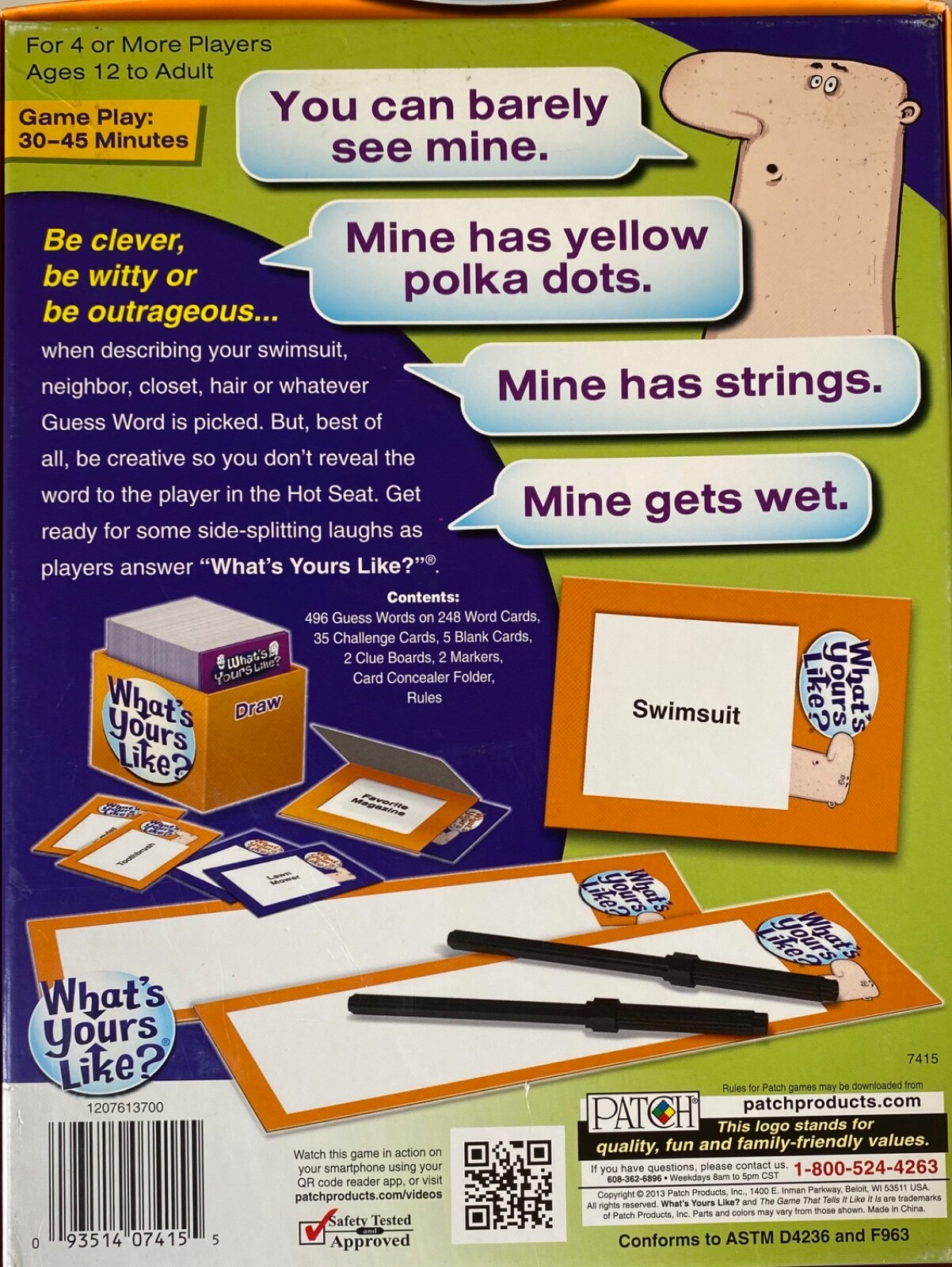 Guessing Game “What’s Yours Like?” Fun Group Party Night Game by Patch Complete
