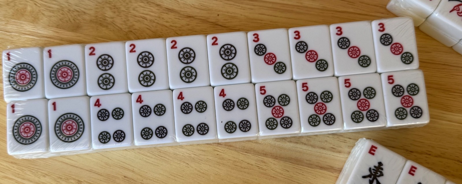 1.2” Traditional American Mahjong Tiles – 166 Tiles Total – WHITE