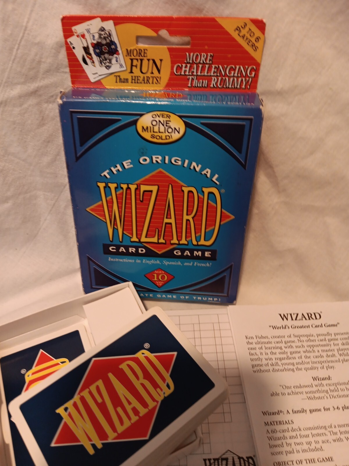 The Original Wizard Card Game by U.S. Games System Game of Trump Complete VG