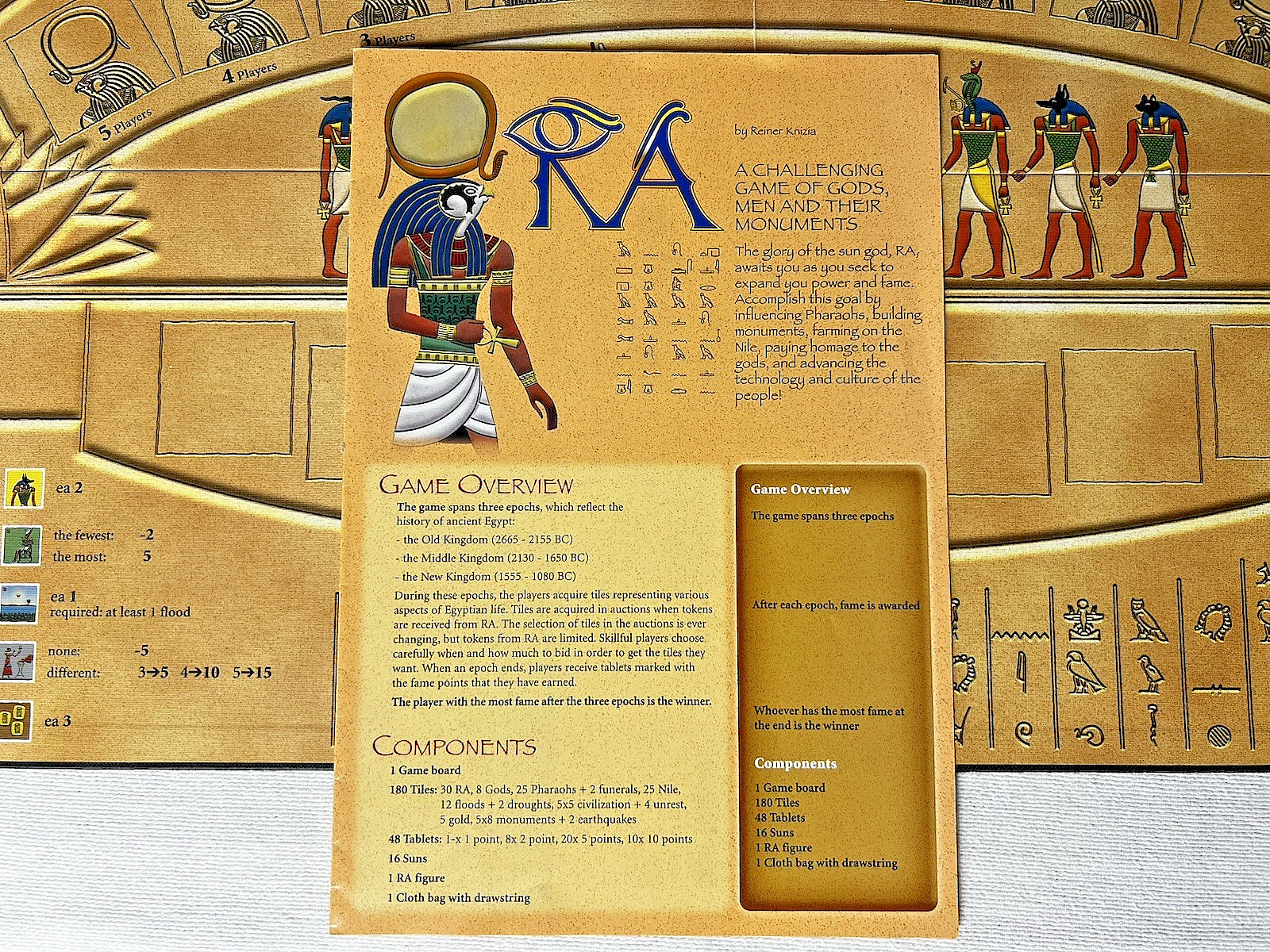 RA: A Game of Gods, Men, and Their Monuments, 2005 Uberplay, COMPLETE VG