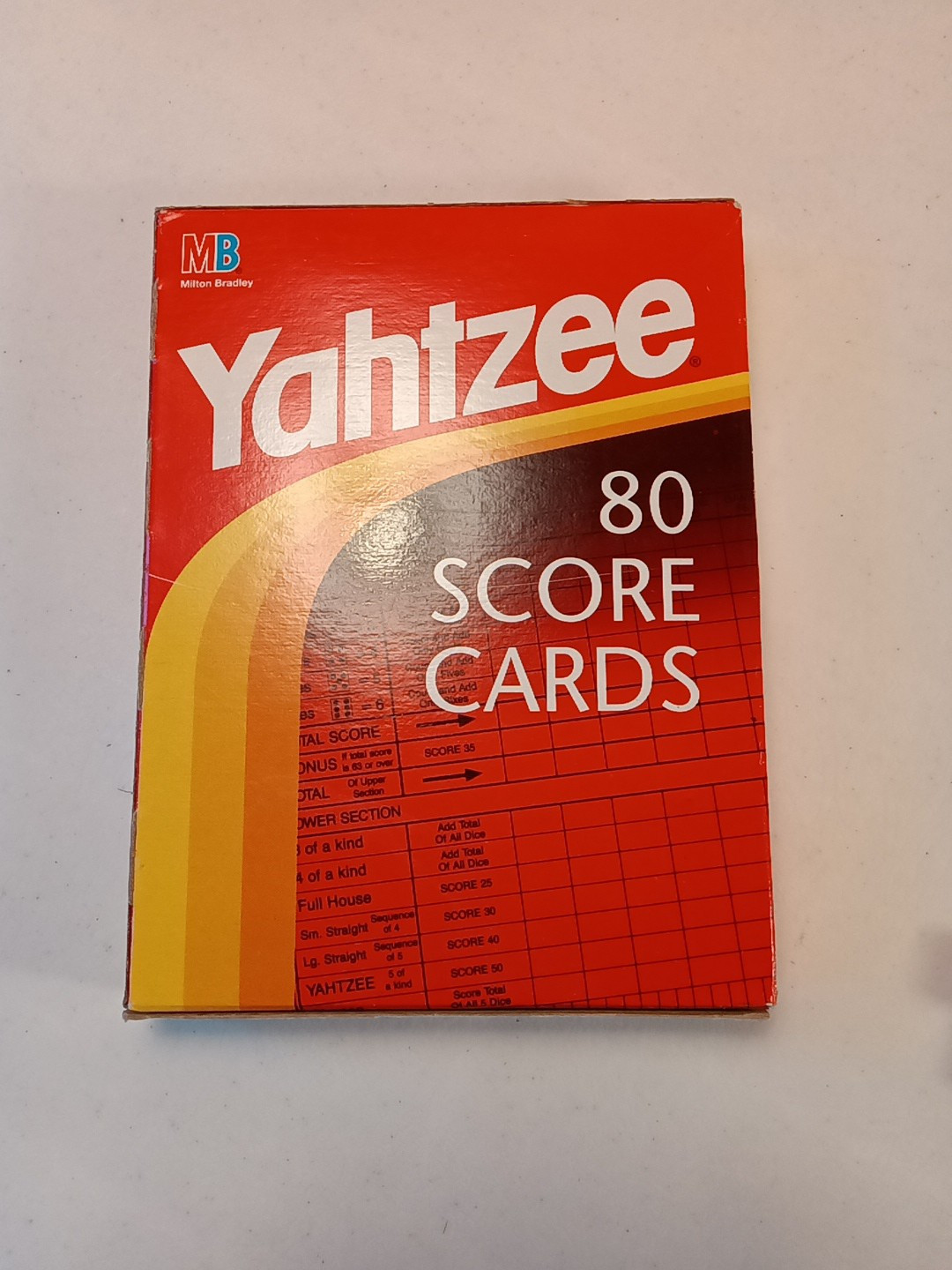 Vtg.Yahtzee Replacement Parts: Cup, 5 Dice, Chips, Manual,& Sealed Score Cards