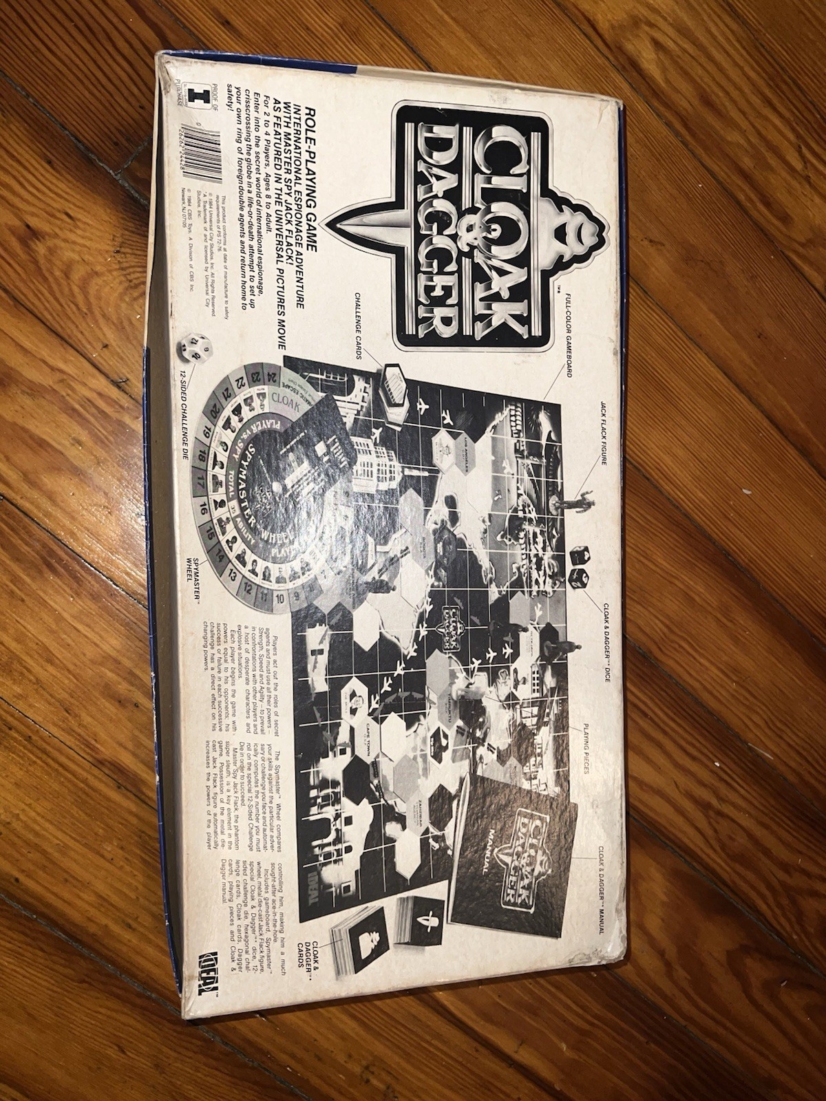 VINTAGE Cloak and Dagger Role Playing Board Game Ideal 1984 Wrapped Board Used