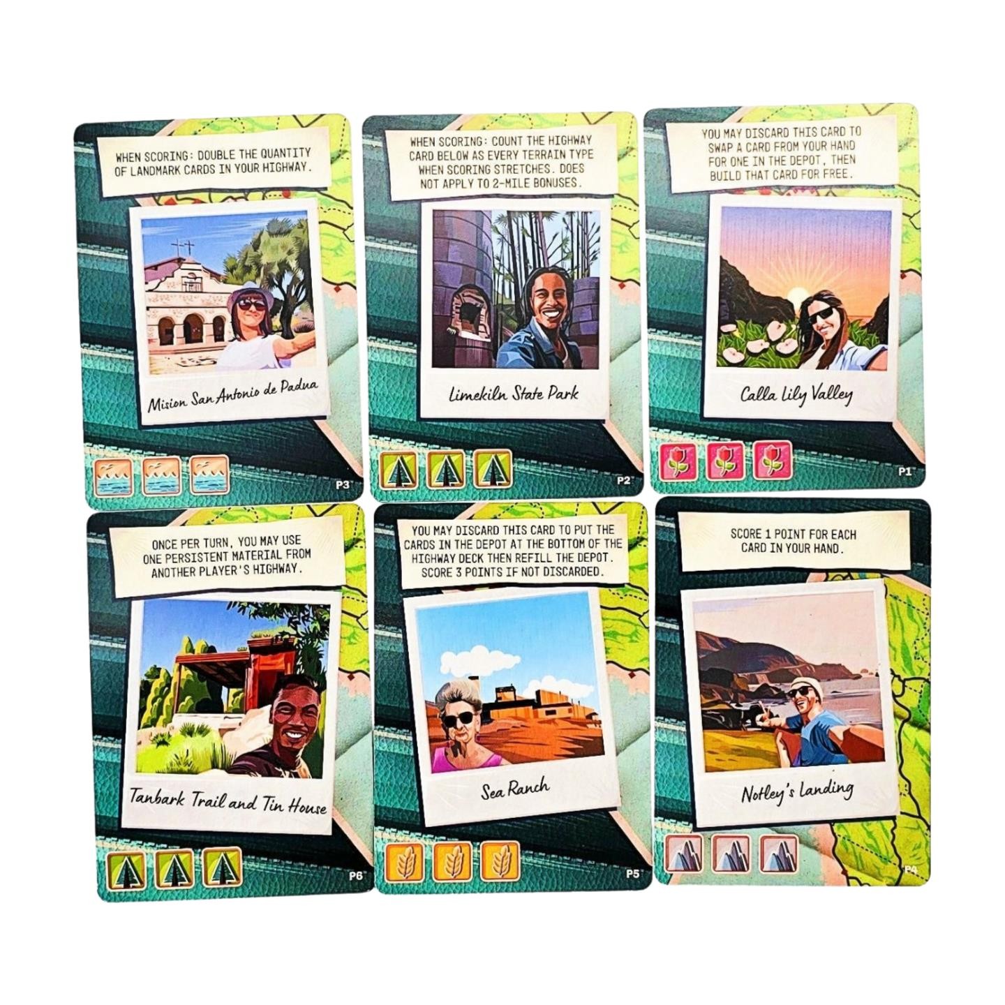 Big Sur + Landmarks Promo Cards by 25th Century Games – SEALED