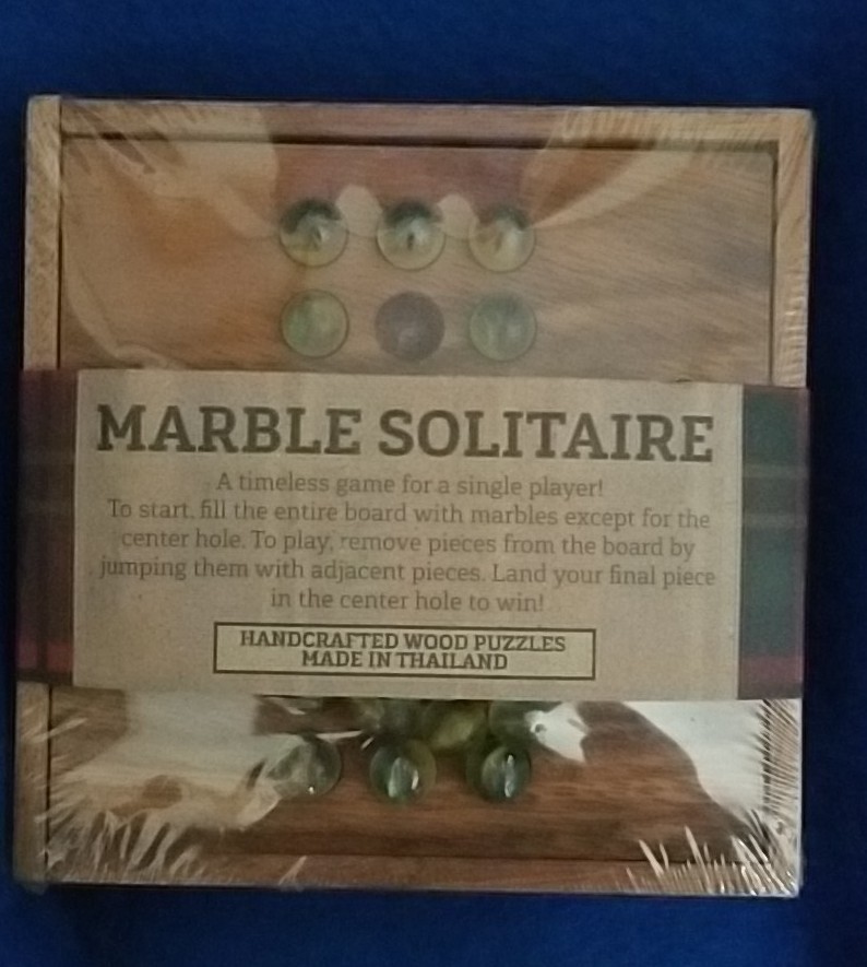 NEW: Marble Game “Solitaire” Made In Thailand