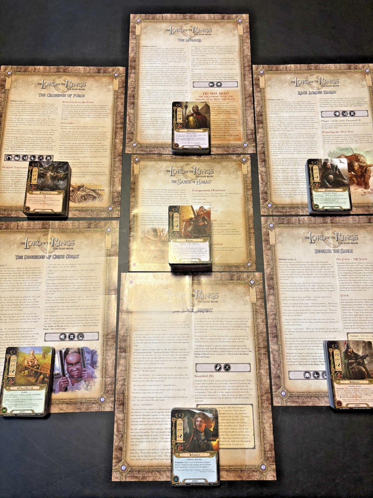 Lord of the Rings LCG – Complete Haradrim Cycle, Deluxe Expansion + 6 APs