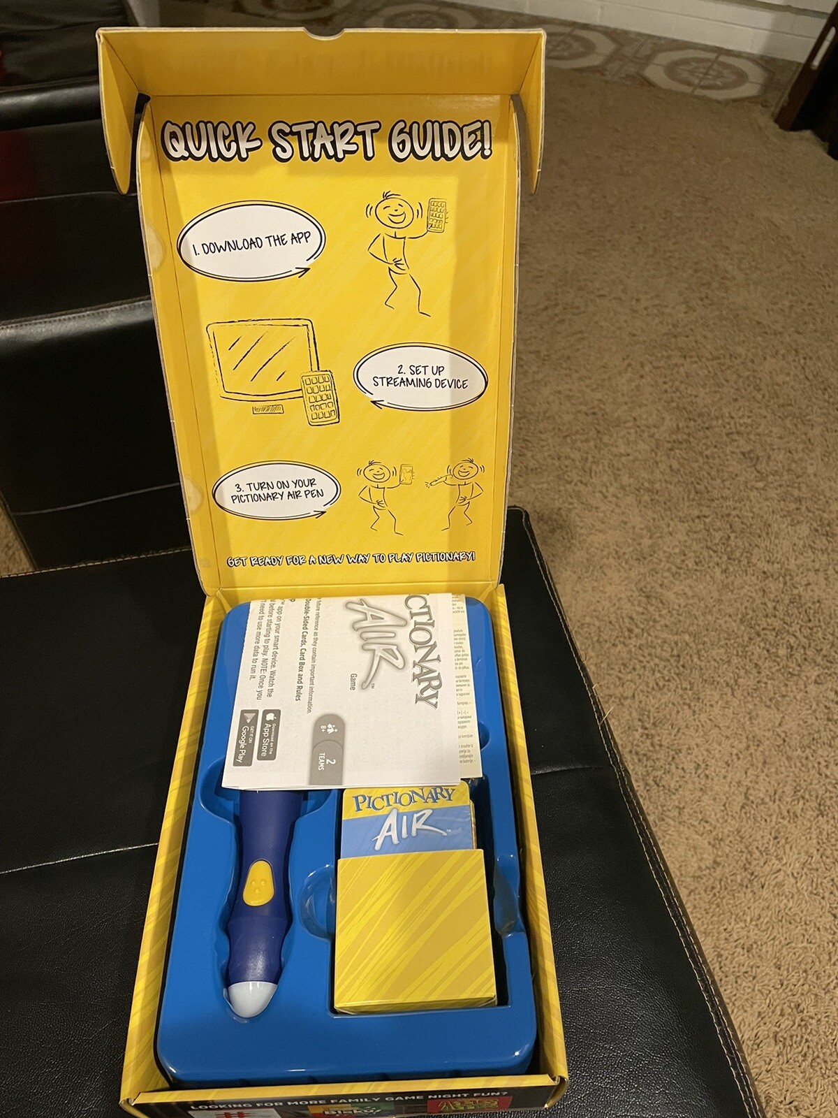 PICTIONARY AIR Family Drawing Game NEW IN BOX App Smart Device Mobile