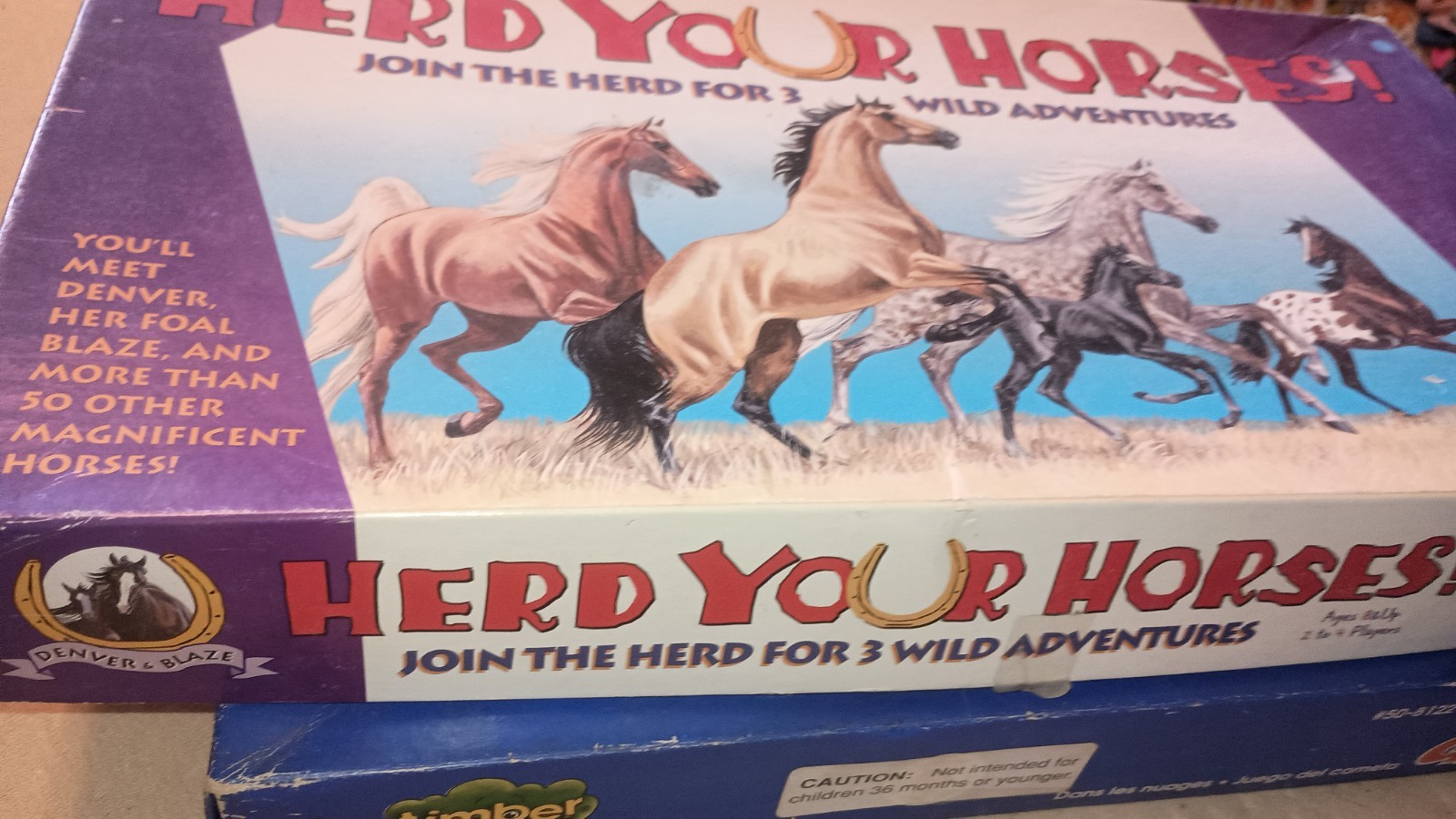 Vintage Herd Your Horses 1993 Western Board Game Aristoplay Complete Made in USA