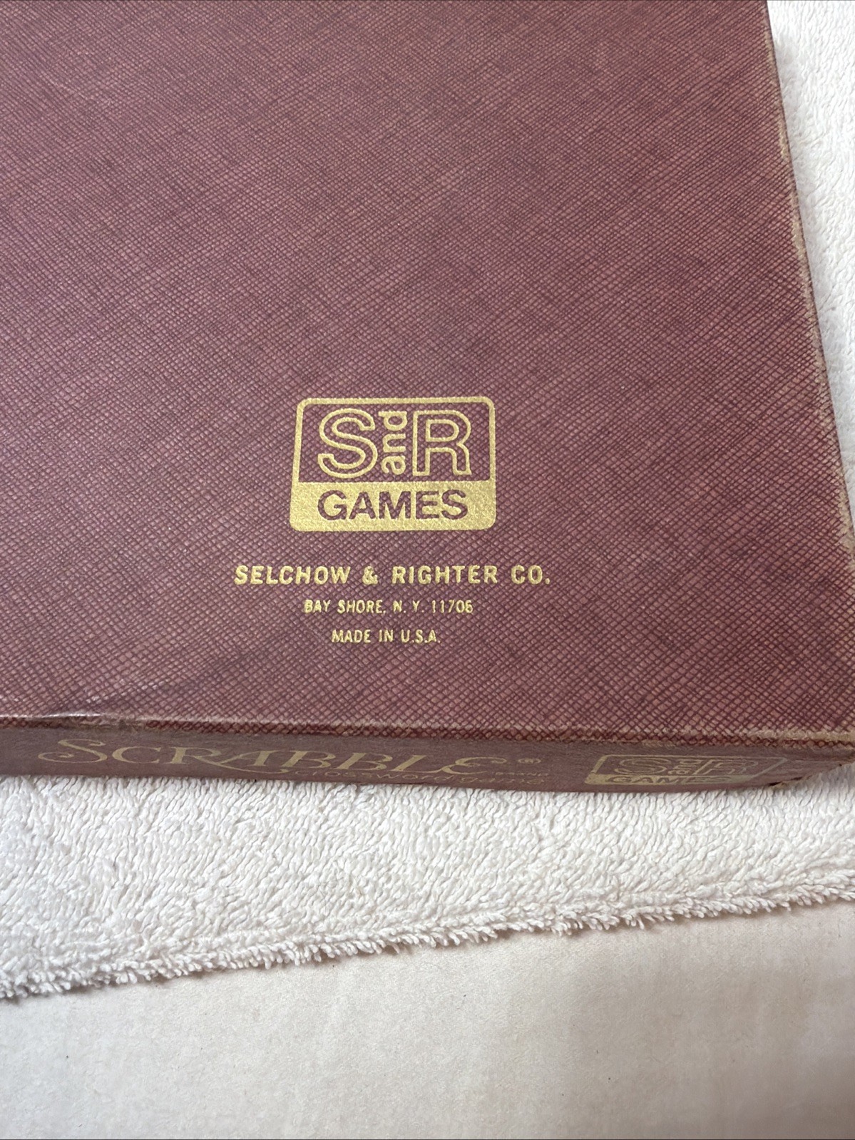 Vintage 1976 SelRight Selchow & Righter Scrabble Board Game Pre-owned ready2Play