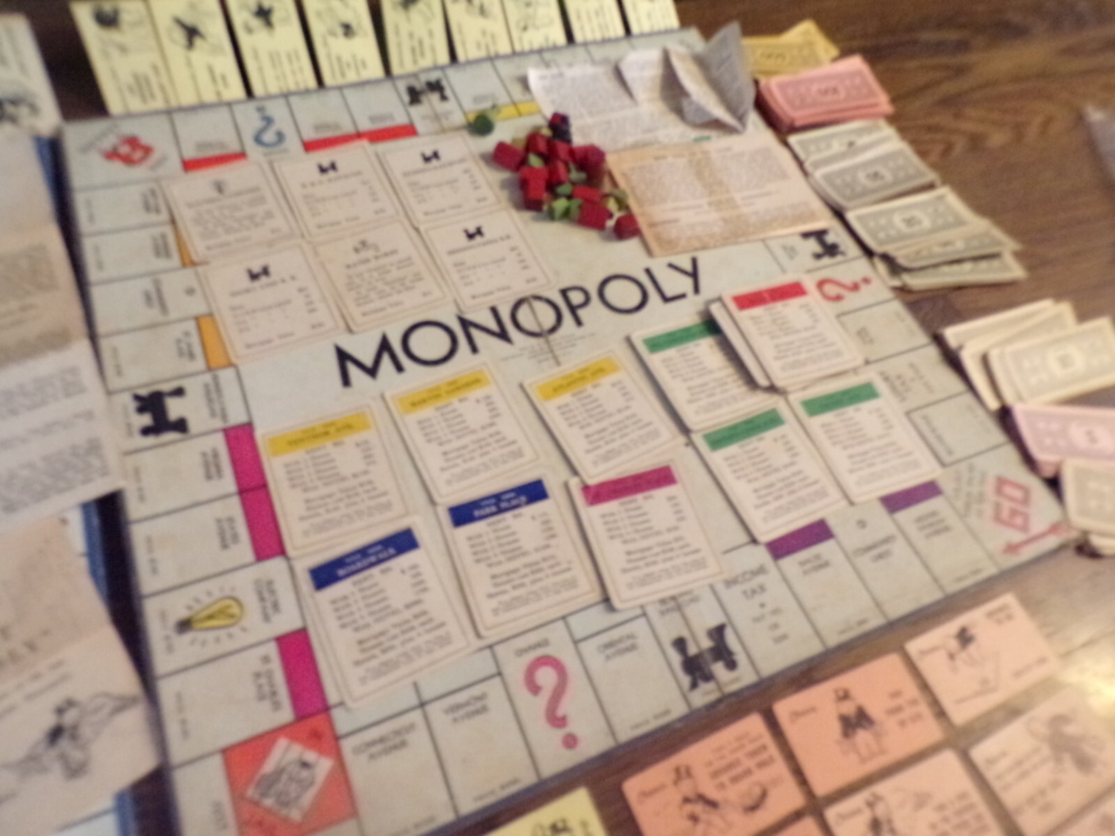 vintage 1935 Parker Brothers Trade Mark Edition Monopoly games