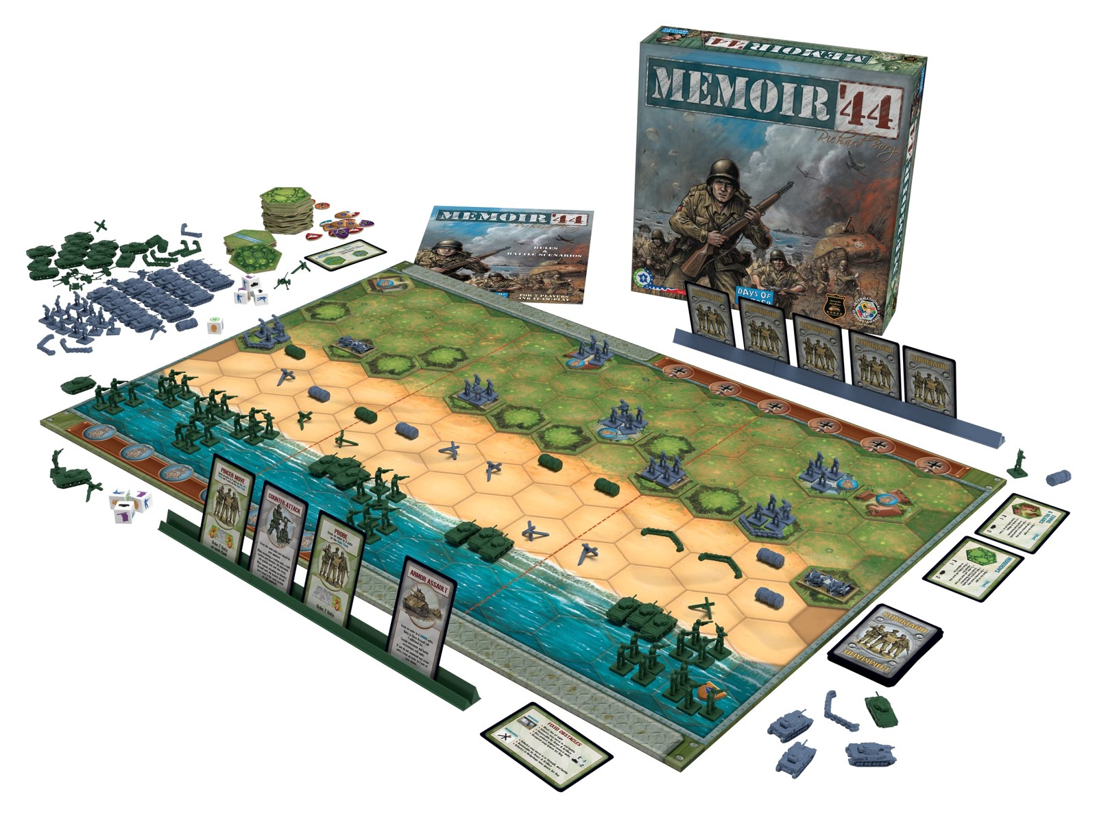Board Game Memoir 44 WWII Historical Strategy Tabletop 2-8 Players 30-60 Epic