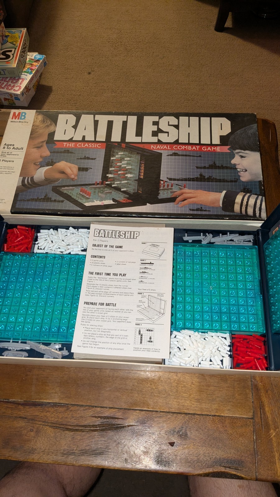 BATTLESHIP Strategy War Game Complete 1990 MB Nice Condition For Age