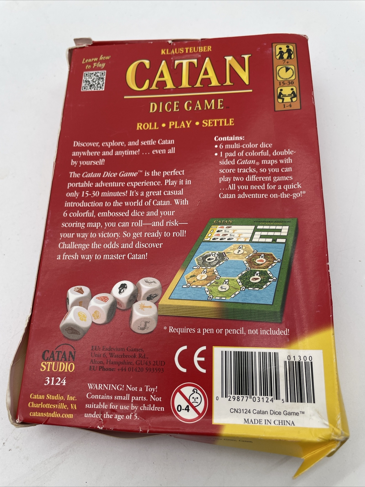 New Catan Dice Game Settlers of Catan Klaus Teuber