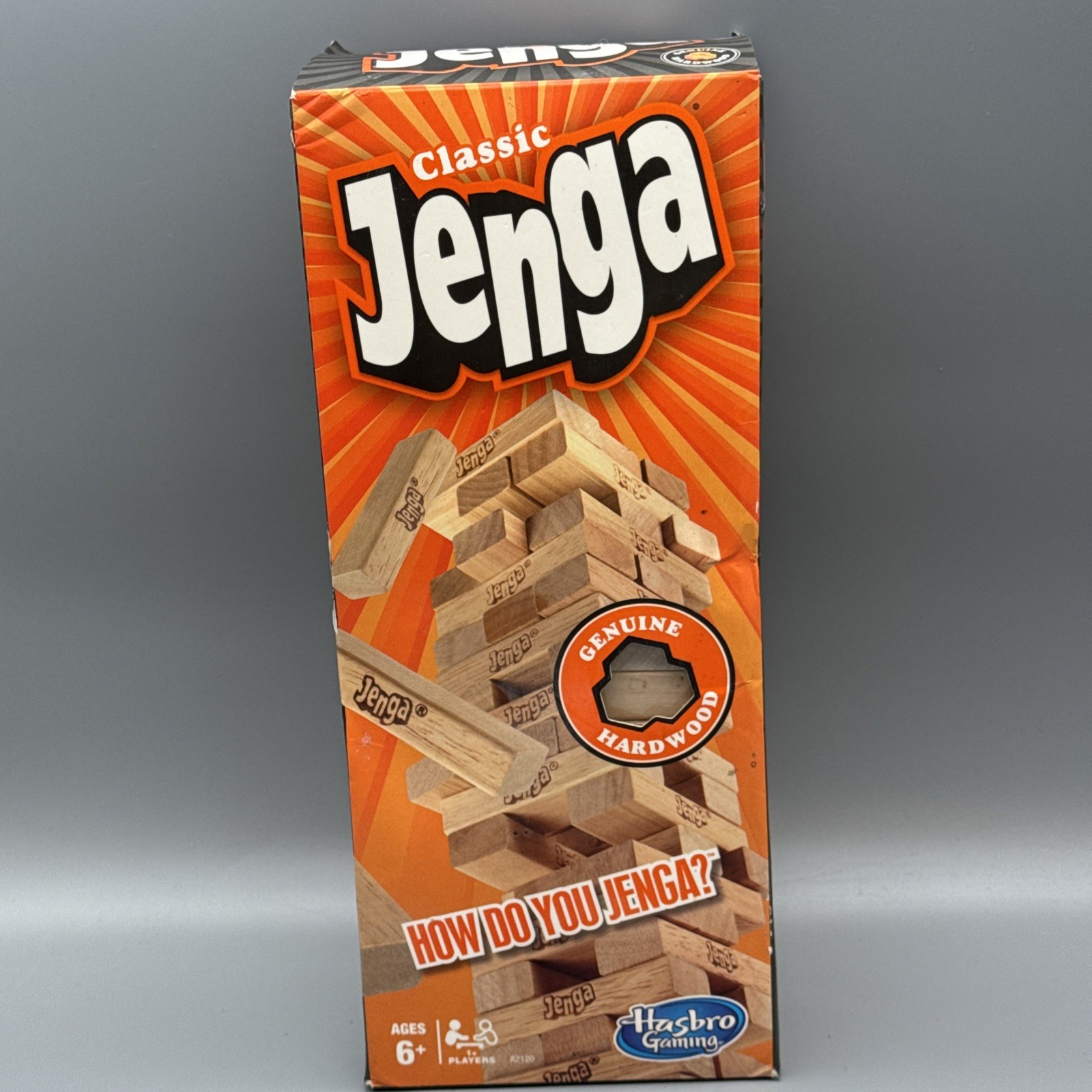 Jenga Classic Game Genuine Hardwood Blocks Stacking Tower Game For 1 Or More New