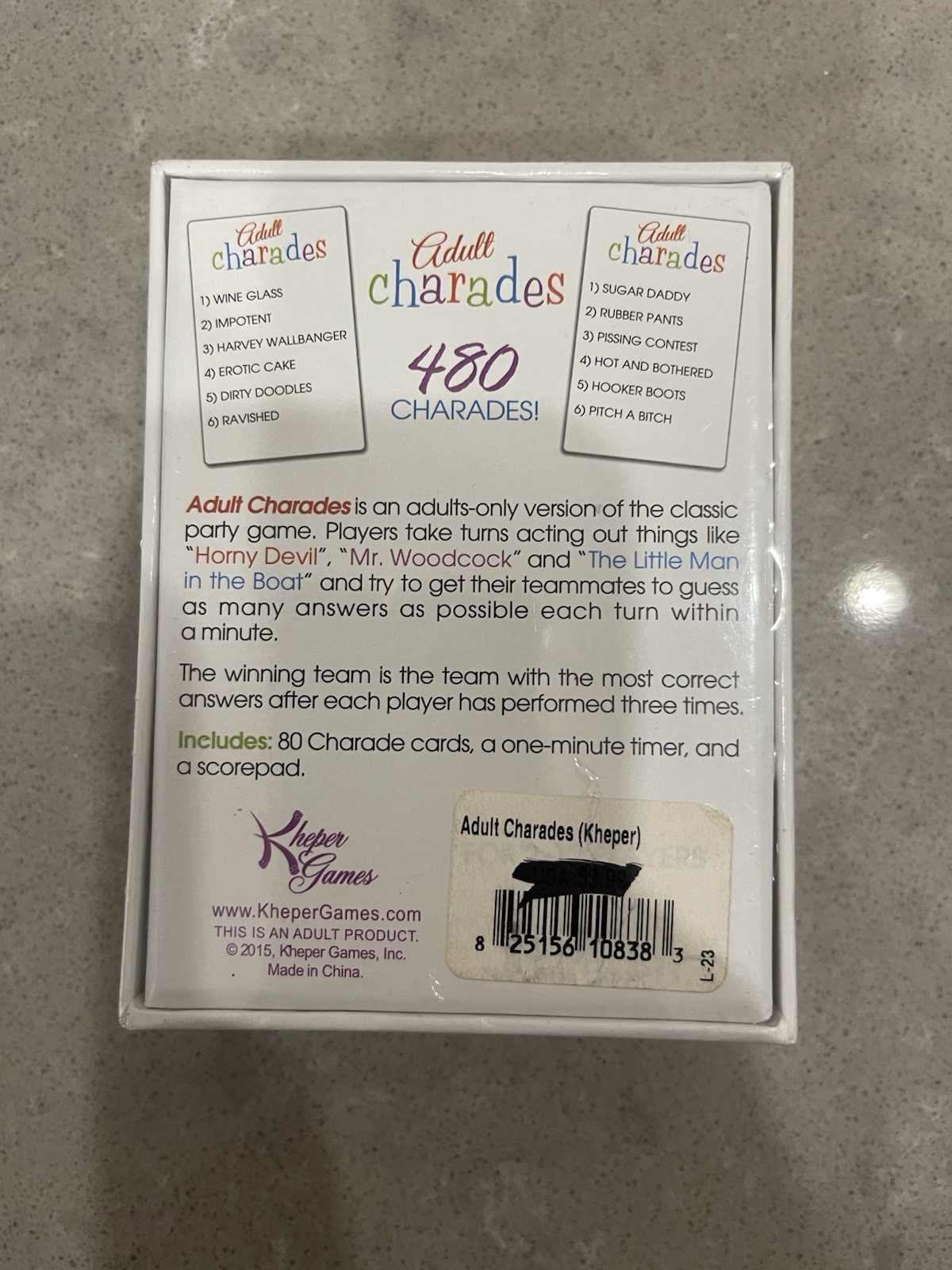 Adult Charades A Naughty Party Game For Naughty People Adult Group Games Sealed
