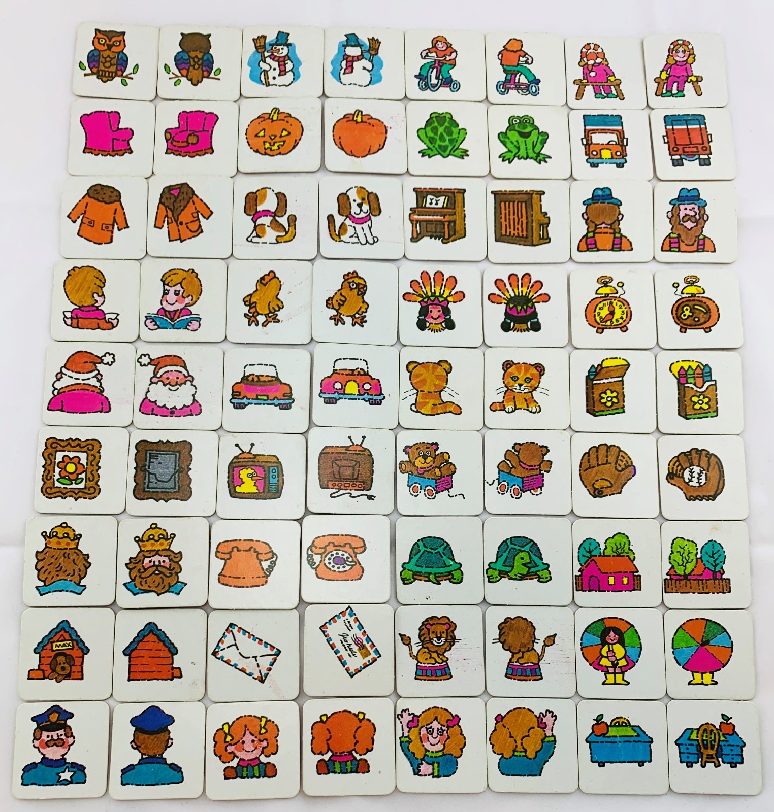 1980 Memory Fronts and Backs by Milton Bradley Complete Good Condition FREE SHIP