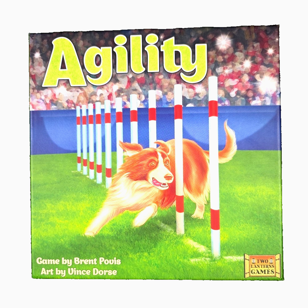 Agility Board Game 2-Player Dog Training Two Lanterns Unpunched Golden Geek
