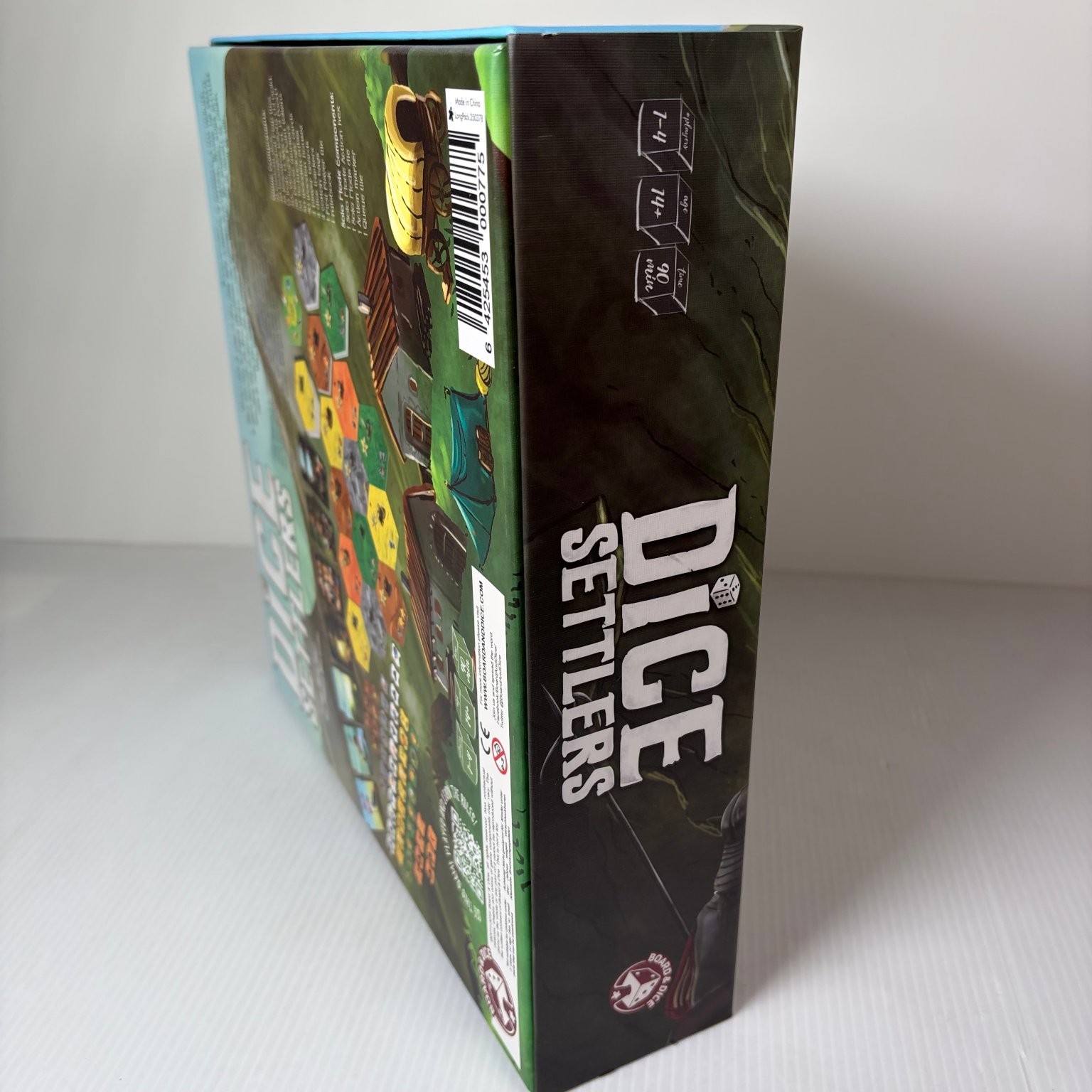 Dice Settlers Board & Dice Board Game 1-4 Players Ages 14+ Dice Resource Mgmt