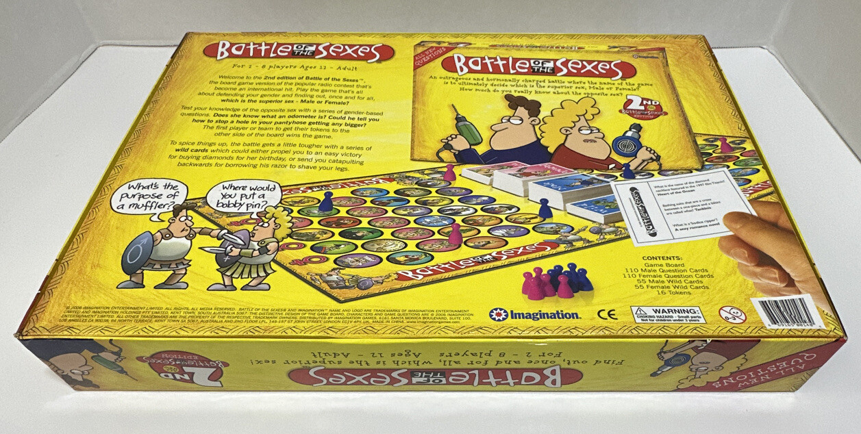 Battle of the Sexes 2nd Edition Board Game Verified Complete Good Condition