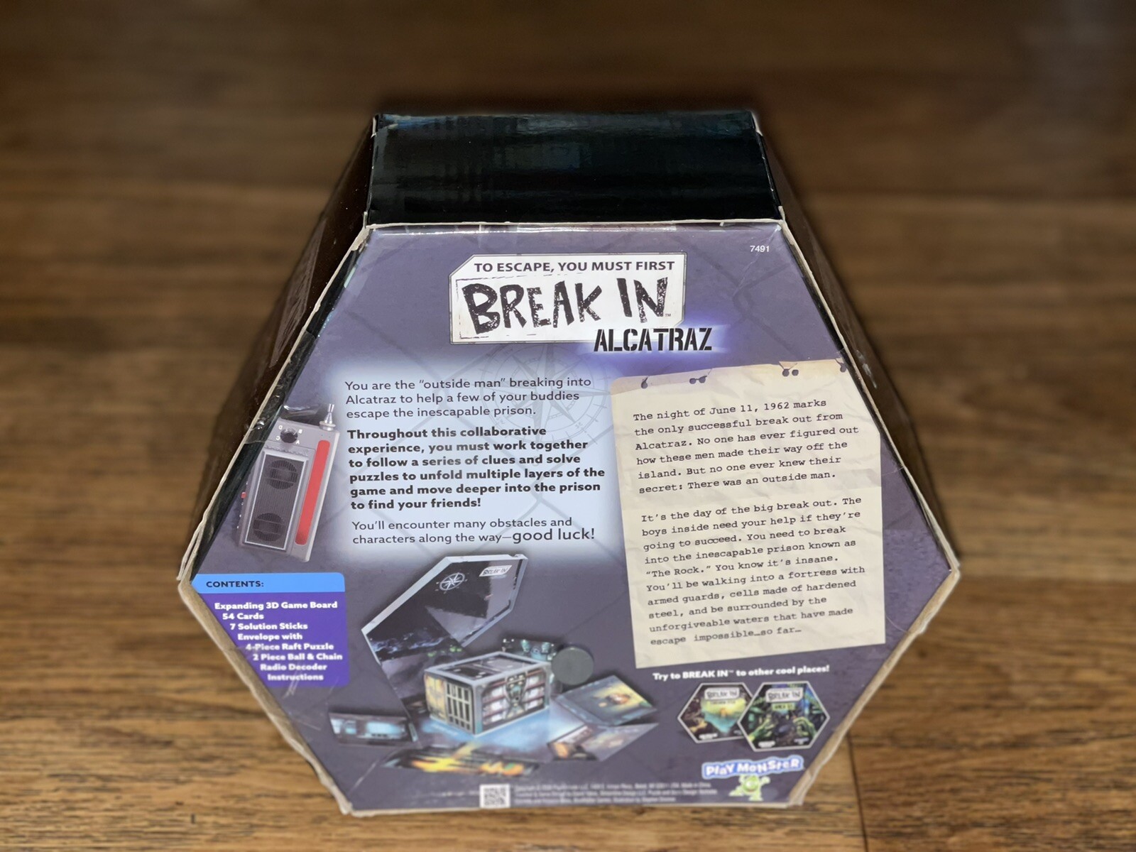 Playmonster Break In Alcatraz Escape Game Ages 10+ 1-6 Players