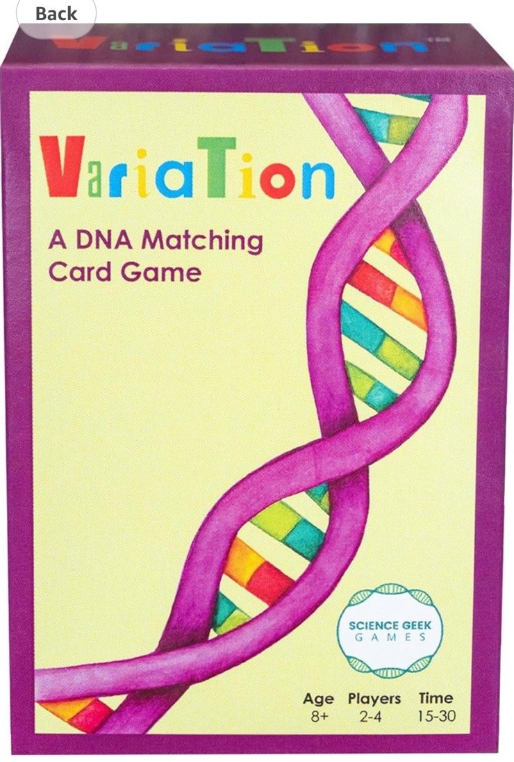 Variation A DNA Matching Card Game Genetic Lang. Of Living Things Using Alphabet