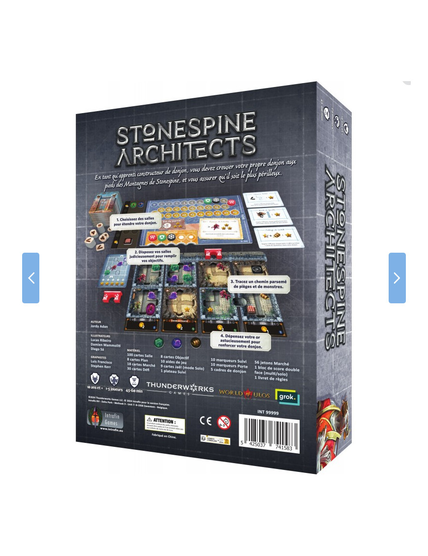 Stonespine Architects VF – Board Game FR Intrafin FryxgamesINT74158