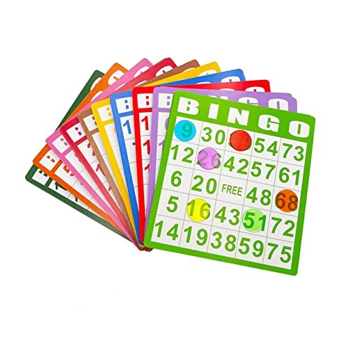 Deluxe Bingo Game Set-Includes Bingo Cage,600 Colorful Bingo Chips with a