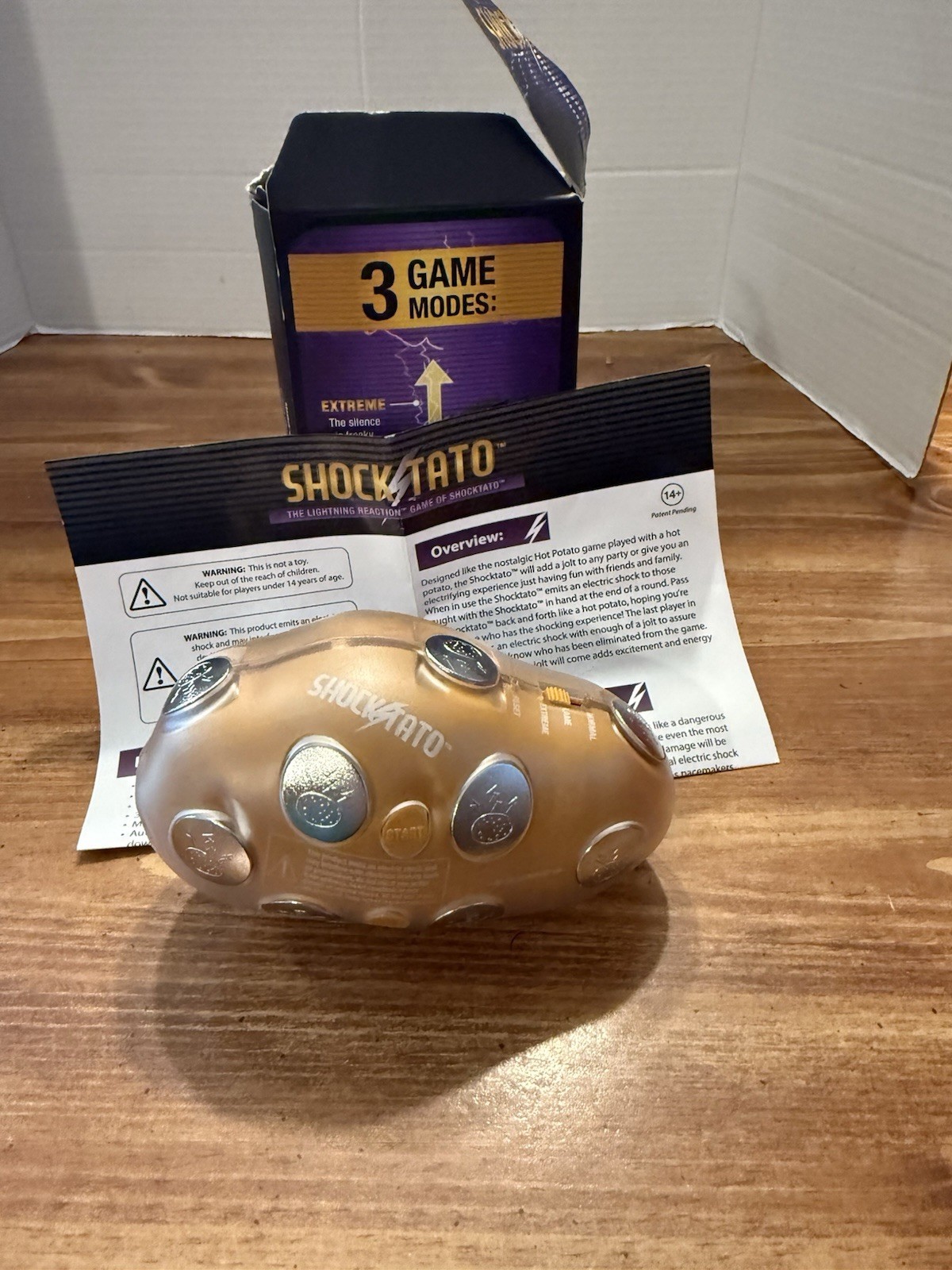 Shocktato Party Game Lightning Reaction Shocking Potato Tested