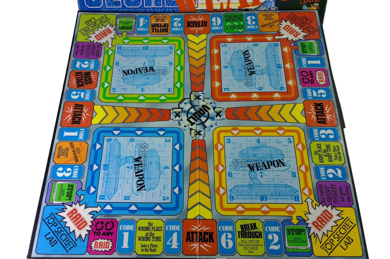 Secret Weapon Boardgame 2-4 Players 1984 Gruver Productions Australia Complete