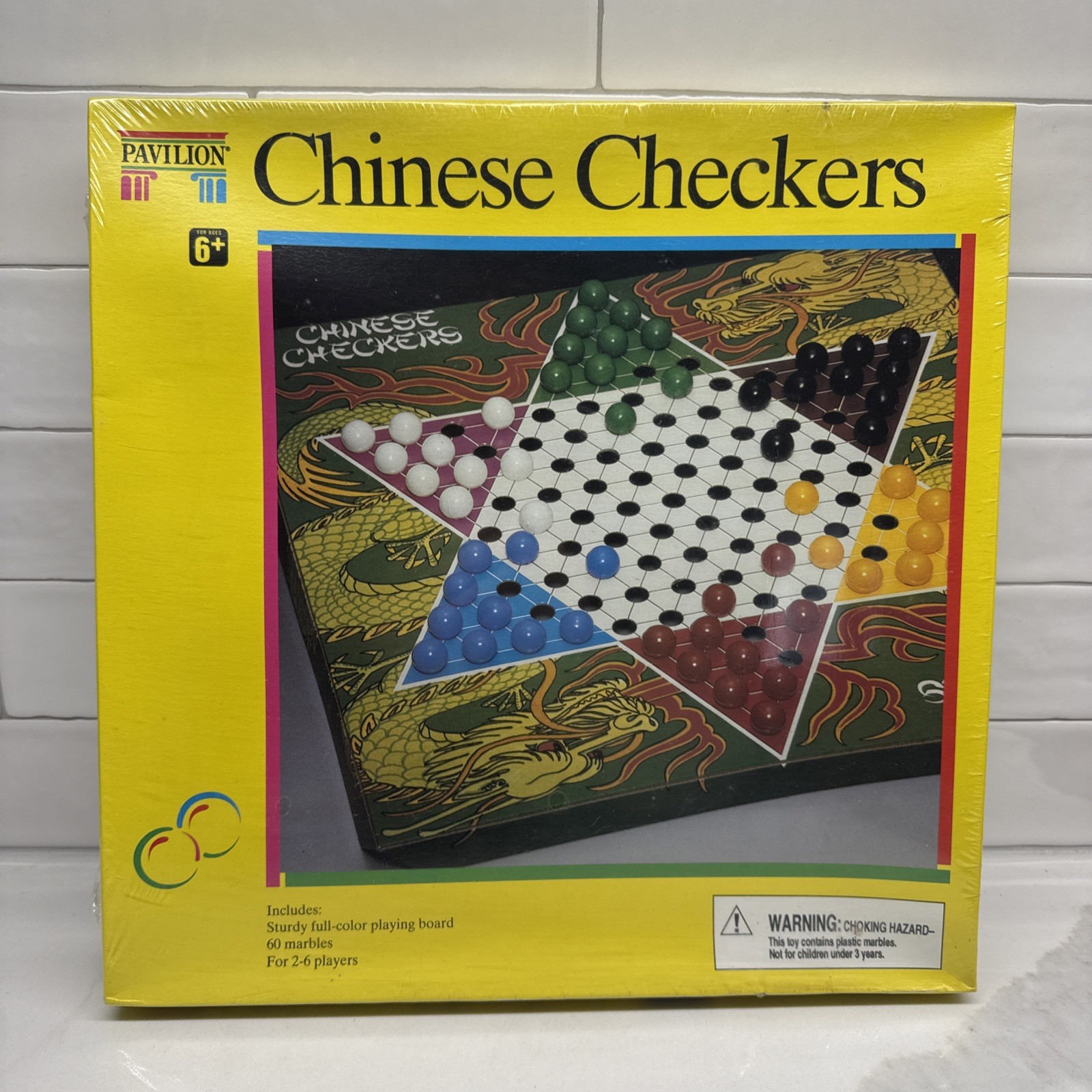 New Sealed Vintage 1992 Pavilion Chinese Checkers Game Age 6+ For 2-6 Players