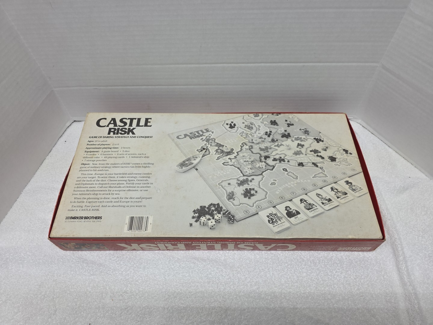 Vintage Castle Risk 1986 Game Parker Brothers Complete Strategy Conquest