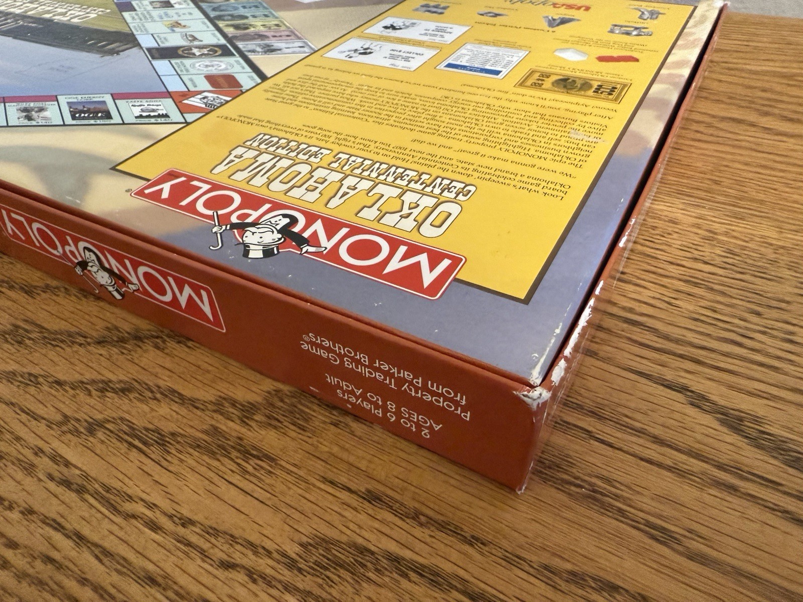 Parker Bros. Monopoly Oklahoma Centennial Edition Board Game 2 to 6 Players-EUC