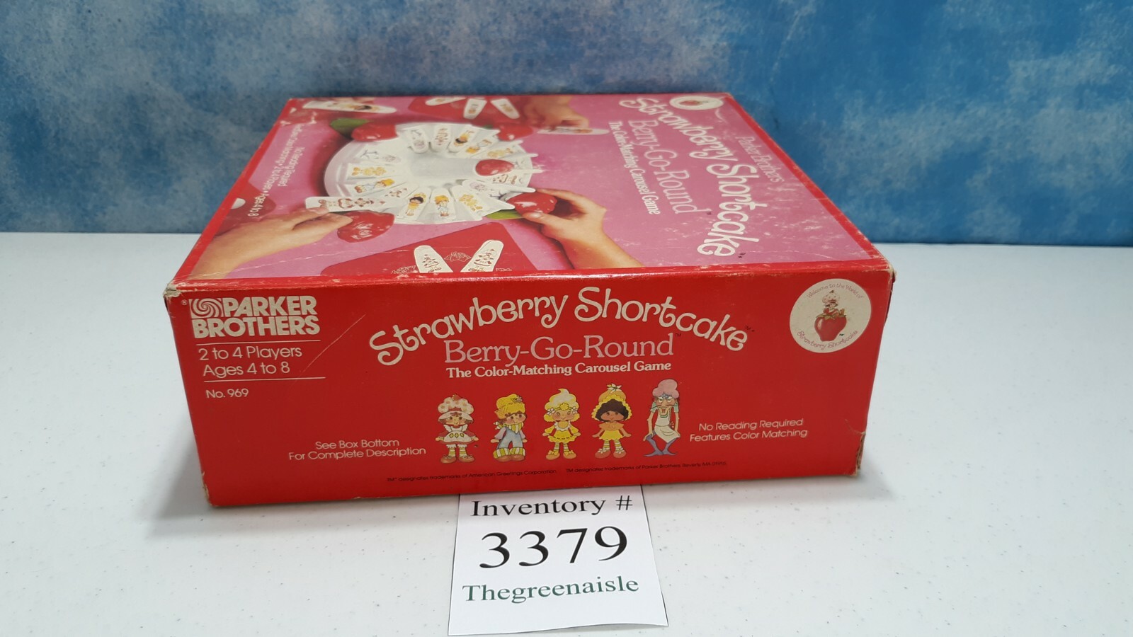 Classic 1981 Parker Brothers Strawberry Shortcake Board Game Berry-Go-Round