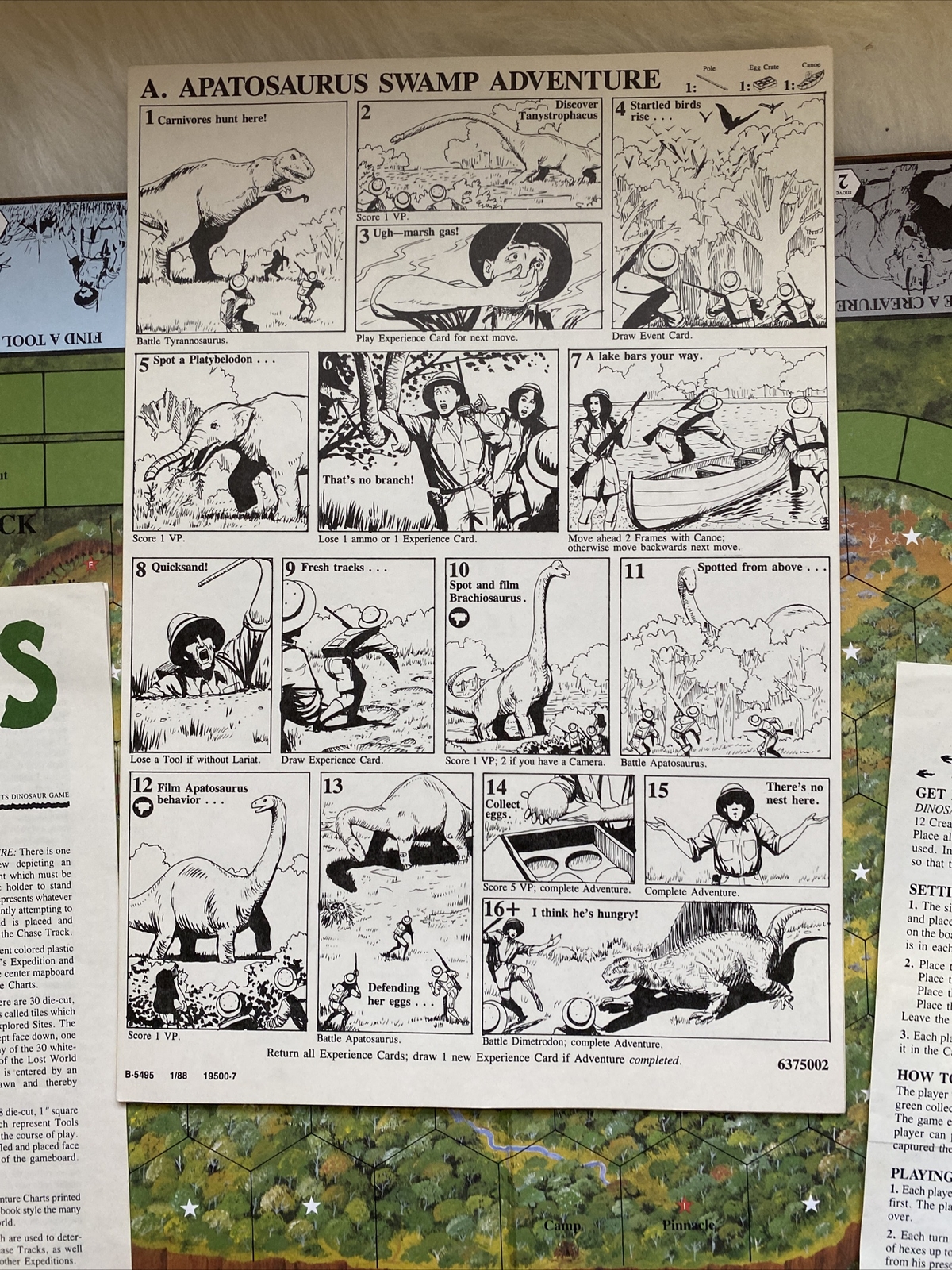1987 Dinosaurs of the Lost World Boardgame AH Avalon Hill Game Company~EUC