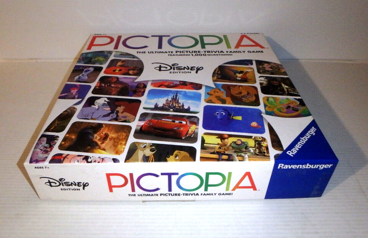 RAVENSBURGER Disney “PICTOPIA” The Ultimate Picture Trivia Family Game ~ LN!