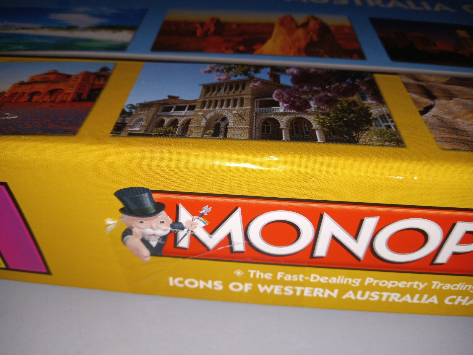 Monopoly Icons – Western Australia Charity Edition – Parts Sealed – Box Damage