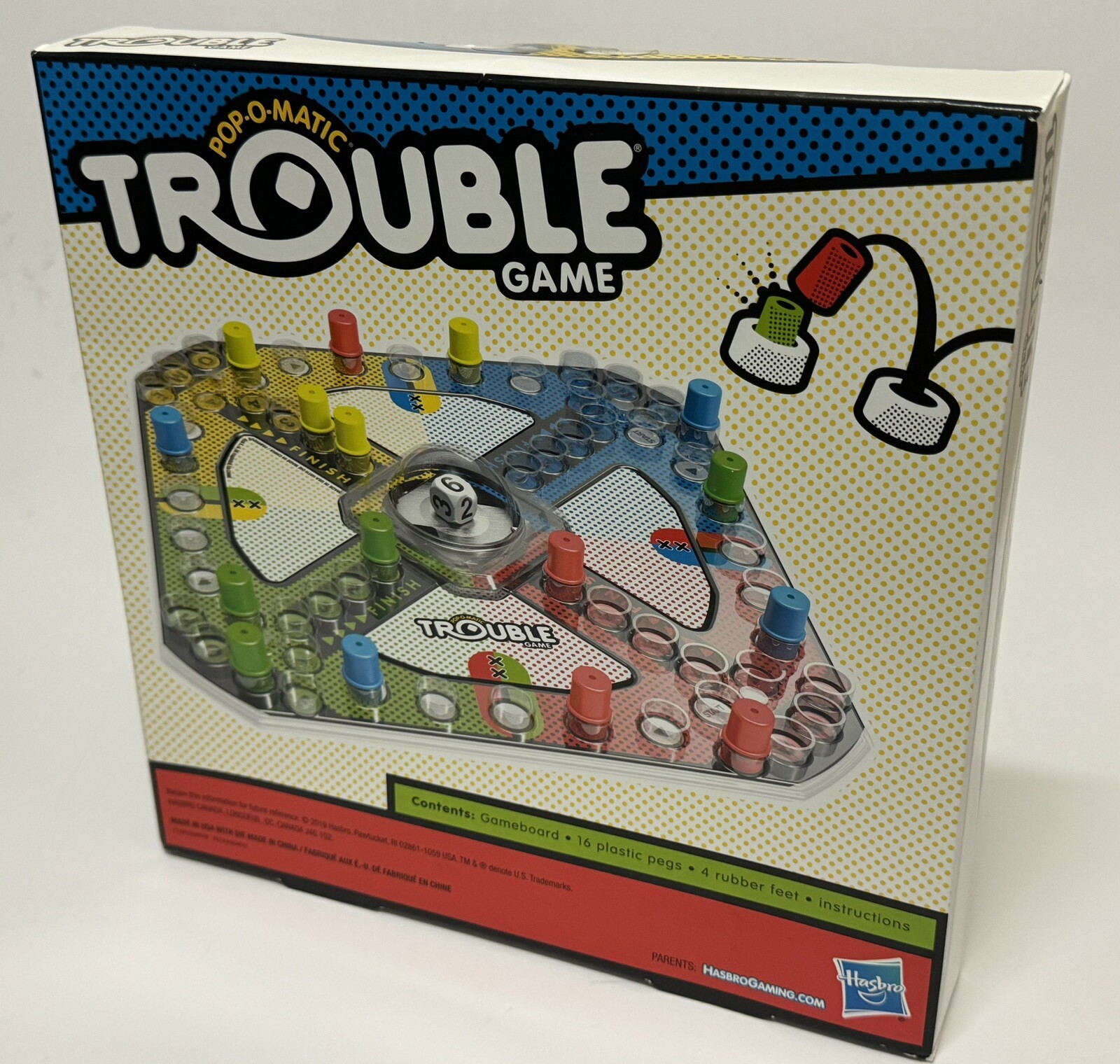 Hasbro Gaming Trouble Board Game for Kids Ages 5 and Up, 2-4 Players *NEW!*