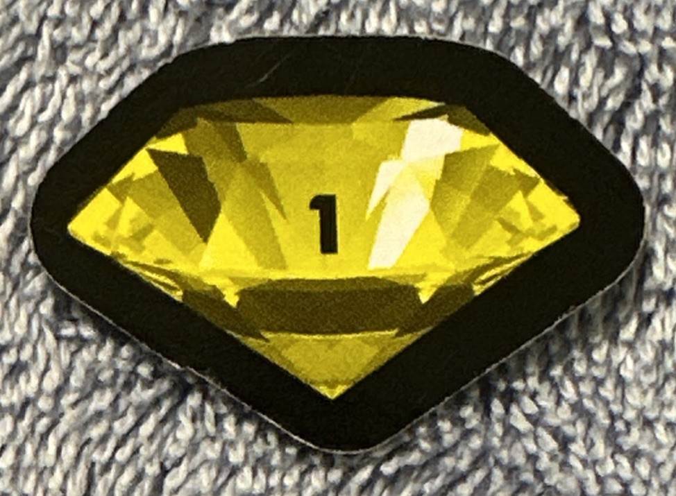 Monopoly Sonic The Hedgehog 2018 Replacement Pieces YELLOW 1 CHAOS EMERALD TOKEN