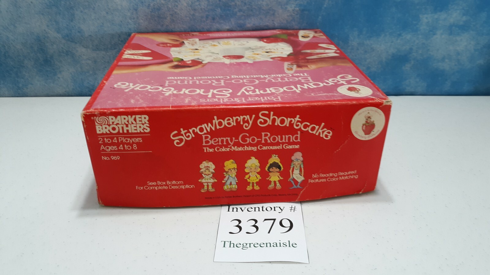 Classic 1981 Parker Brothers Strawberry Shortcake Board Game Berry-Go-Round