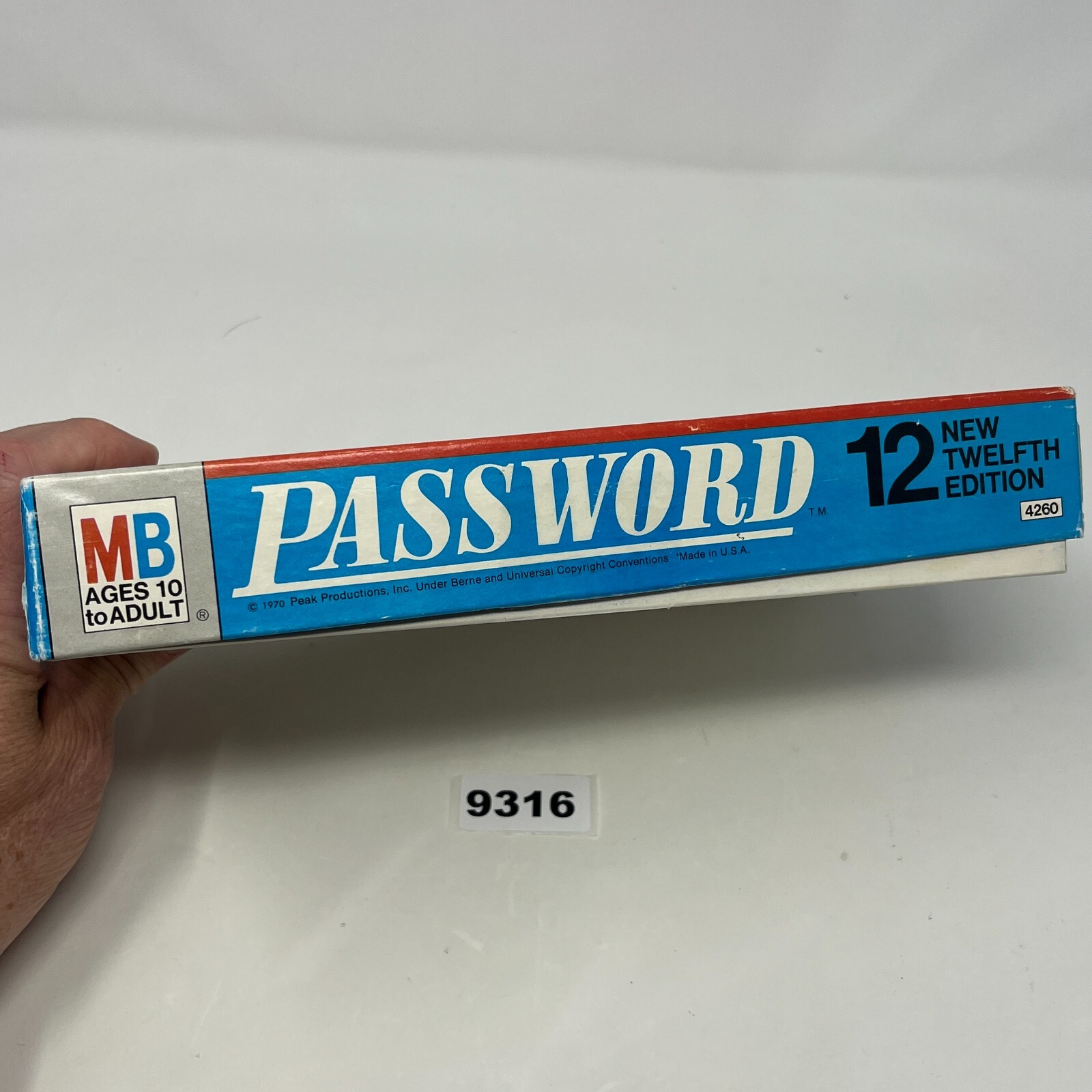 PASSWORD Game 4260 Milton Bradley Twelfth Edition 1970 – Made in USA COMPLETE
