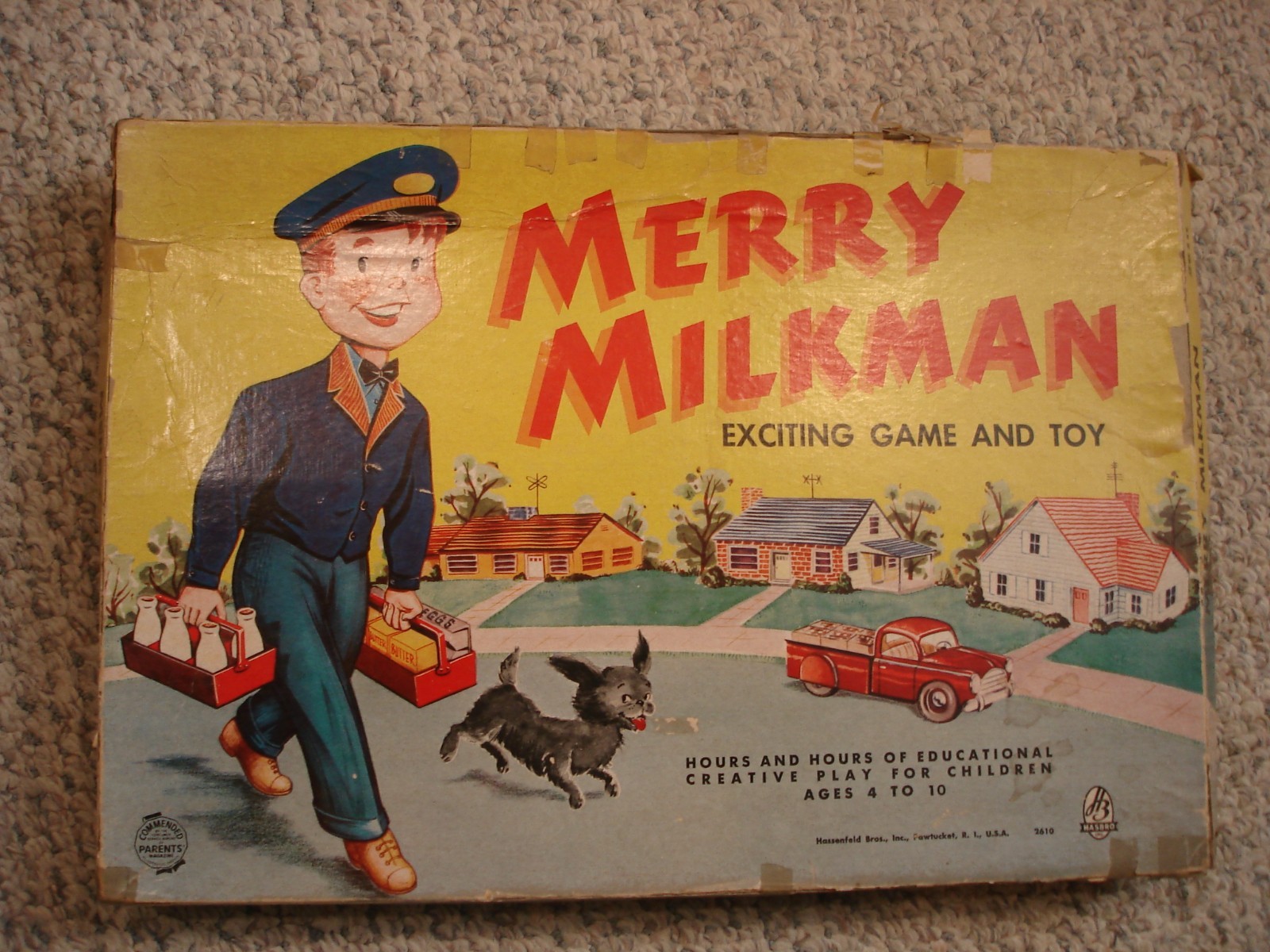 Merry Milkman Exciting Game & Toy 2610 Hasbro 1955 complete